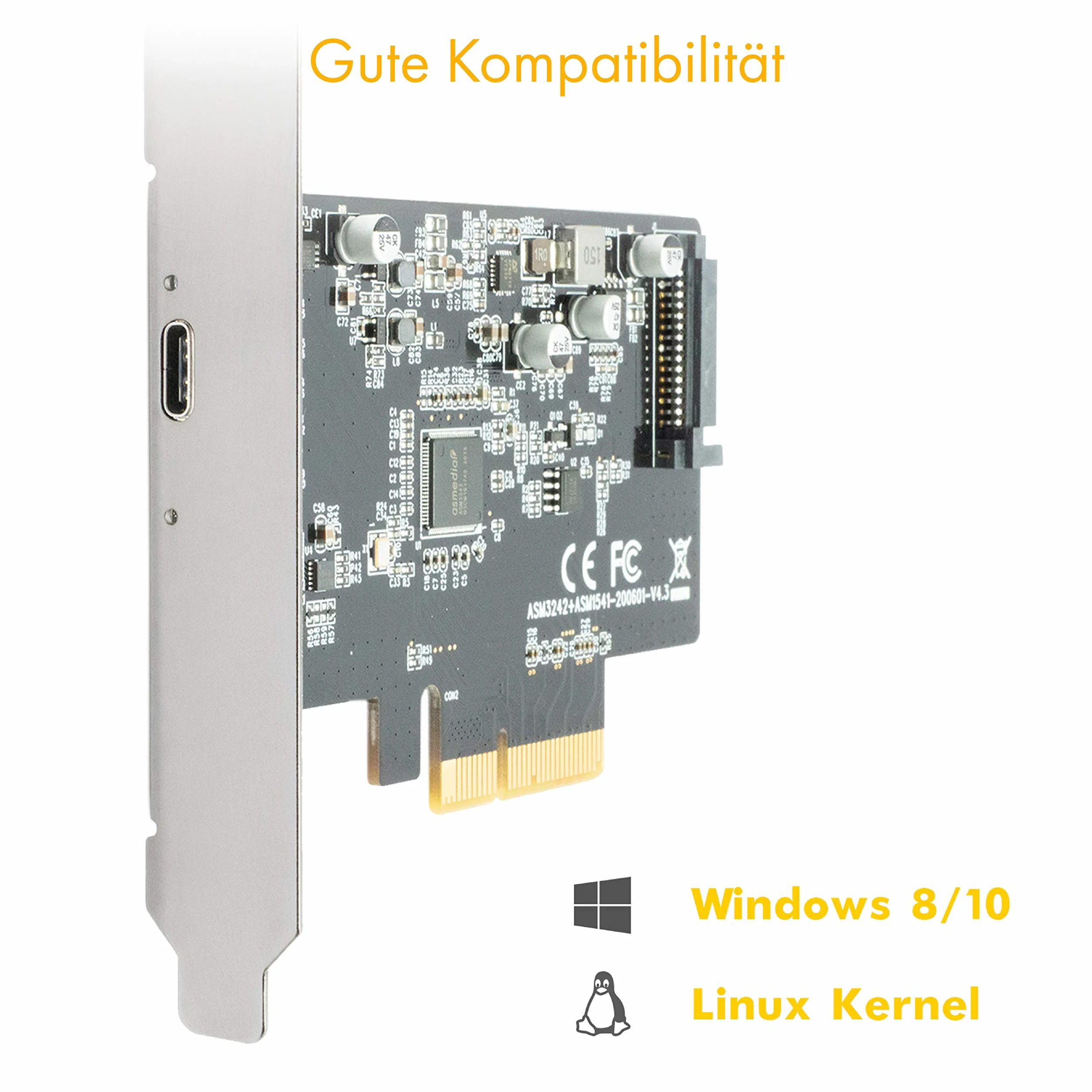 ICY BOX Karta USB 3.2 z portem USB-C 20 Gbit/s PCIe IB-PCI1901-C32