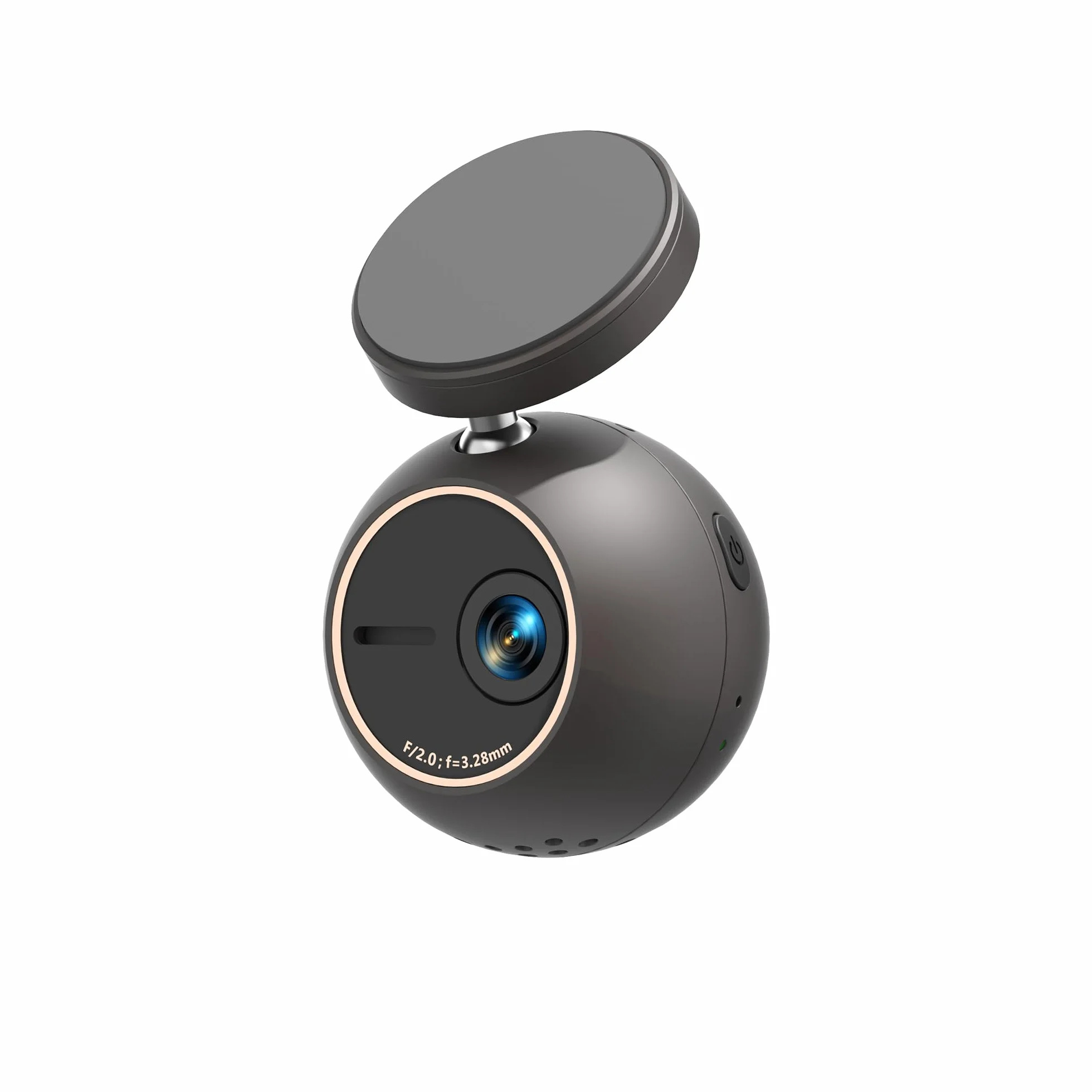 KAWA Dash Camera for Cars - przezroczysty wyświetlacz Tiny Dash Cam Front with Voice Control, kamera na deskę rozdzielczą Super Night Vision, 1296P QHD, 145° szerokokątny FOV, czujnik G, sterowanie