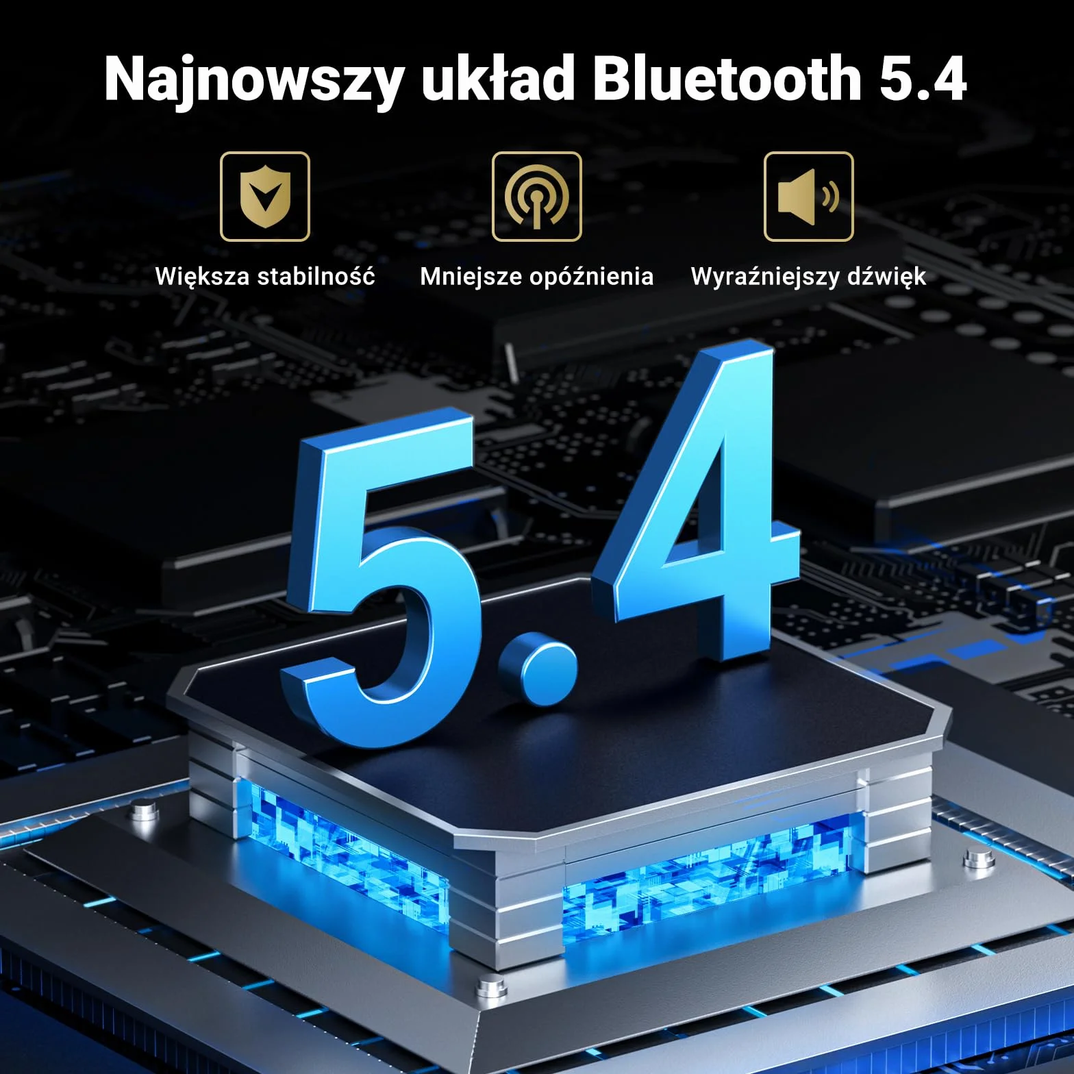 UGREEN Adapter Aux Bluetooth 5.4 do samochodowego adaptera Aux Bluetooth jack 3,5 mm, zestaw głośnomówiący z odbiornikiem Bluetooth 20 godzin odtwarzania dla radia samochodowego/systemu stereo