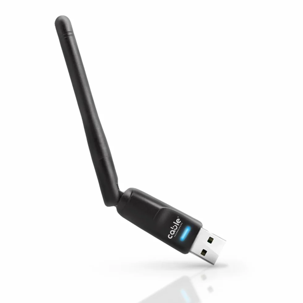 Cable Technologies Pamięć internetowa USB WiFi, antena PC 1200M, adapter wysokiej prędkości 2,4 GHZ, uniwersalny klucz sprzętowy, do PC/laptopa/komputera stacjonarnego/Mac Windows