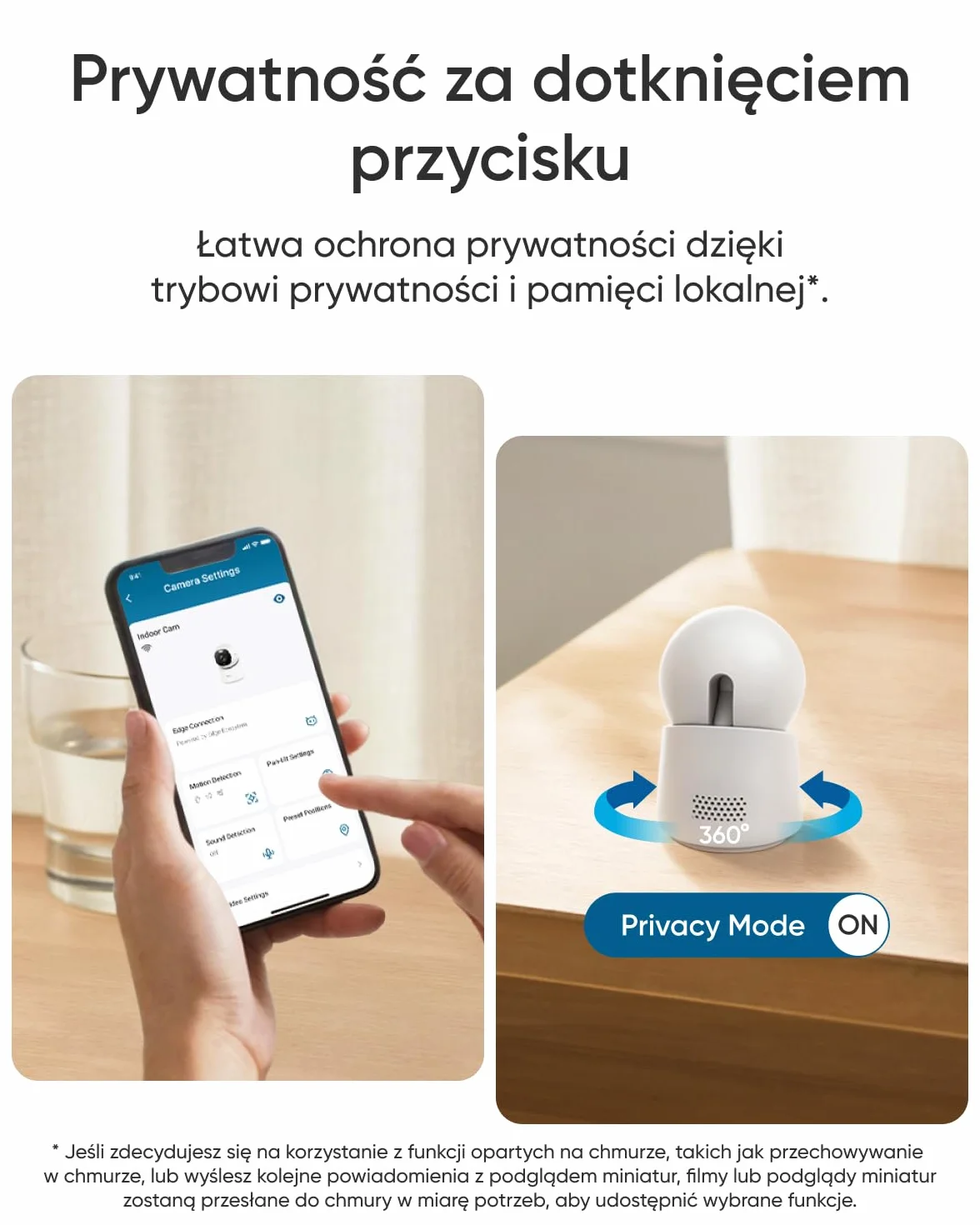 Kamera wewnętrzna eufy E30, najnowsza generacja, kamera bezpieczeństwa 4K UHD, 360 stopni obrotu i pochylenia, noktowizor w kolorze, automatyczne śledzenie ludzi/zwierząt, kompatybilny z Homekit