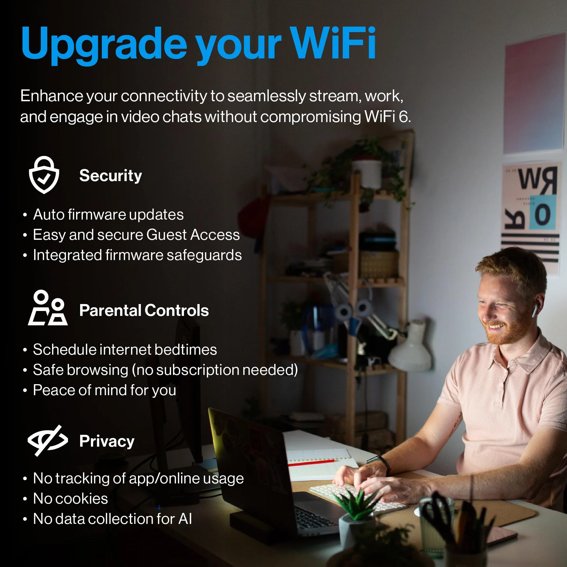 Linksys Velop Micro 6 Dual-Band Mesh WLAN system – WiFi 6 router o prędkości do 3 Gb/s do 325 m² i 150+ urządzeń – zastępuje router internetowy i przedłużacz, 2 sztuki w opakowaniu