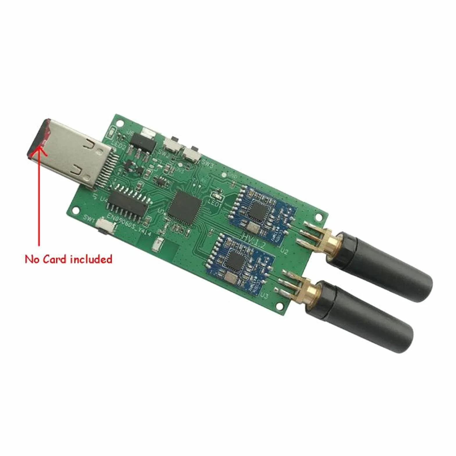 Adapter Płytki Modułu RF, Evil Crow RF V2 do Odbiornika Sygnału, Nadajnika, Ataku Powtórkowego, Analizy URH, Przechwytywania Myszy z 2 Modułami RF CC1101 i Modułem NRF24L01