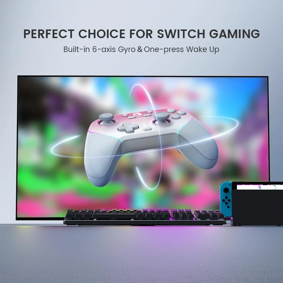 GameSir Super Nova Bezprzewodowy Kontroler 1000 Hz z Stacją Ładującą Switch/Switch 2 PC