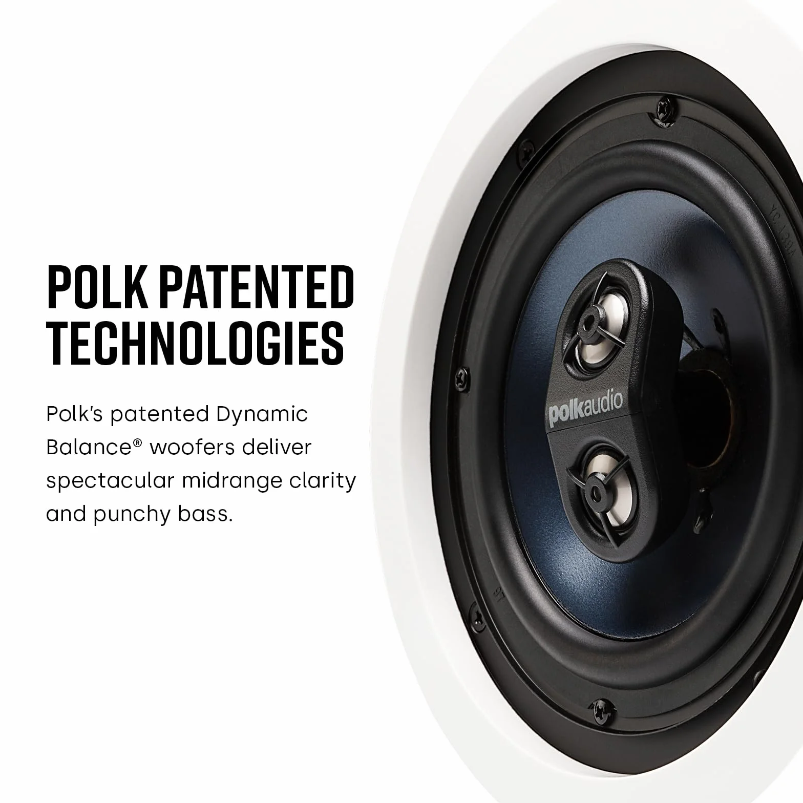 Polk Audio RC6s Głośnik 100 W czarny, biały - głośniki (z przewodem, 100 W, 40-2000 Hz, 8 omów, czarny, biały)