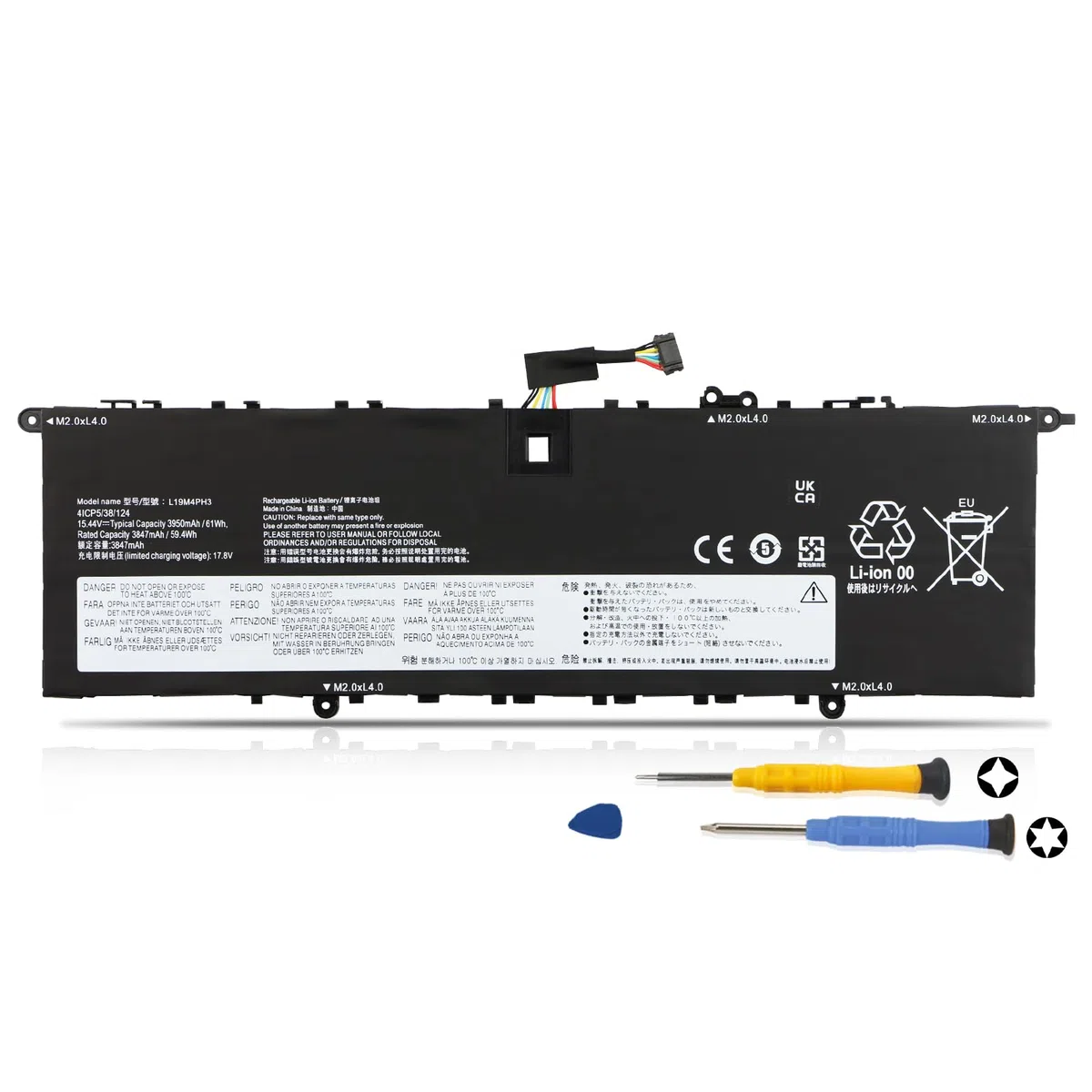 K KYUER 61Wh L19M4PH3 L19D4PH3 L19C4PH3 Bateria do Lenovo Yoga Slim 7 Pro 14 OLED, IdeaPad Slim 7i Pro Slim 7 Pro 14IHU5 14" Series Yoga Slim 7 Pro 14ARH5 14IHU5 14ITL5 14ARH7 14IAP7 14ACH5 O OD