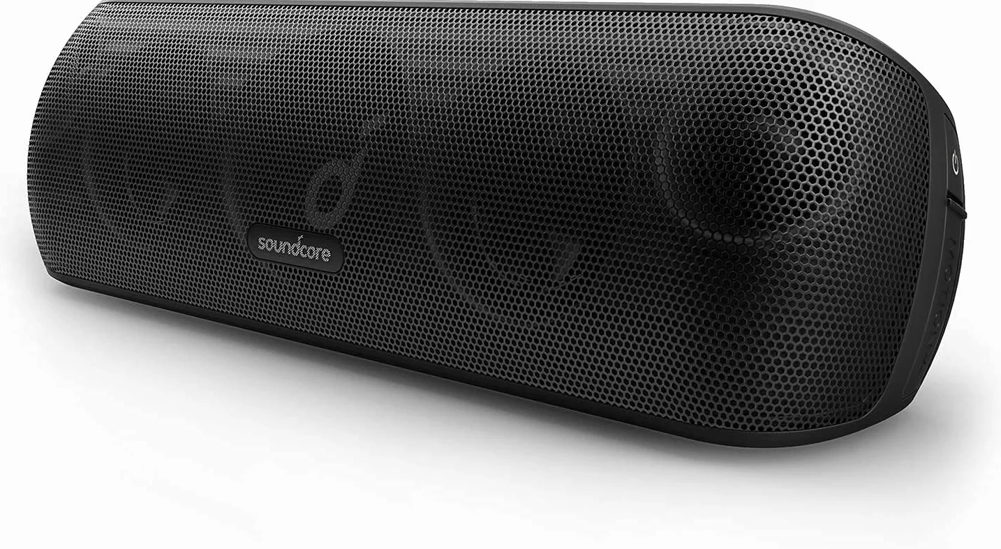 Soundcore Motion+ bezprzewodowy głośnik Bluetooth wysokiej jakości 30 W(odnowiona), rozszerzony bas i wysokie tony, z aplikacją, możliwość dostosowania EQ, 12-godzinny czas odtwarzania