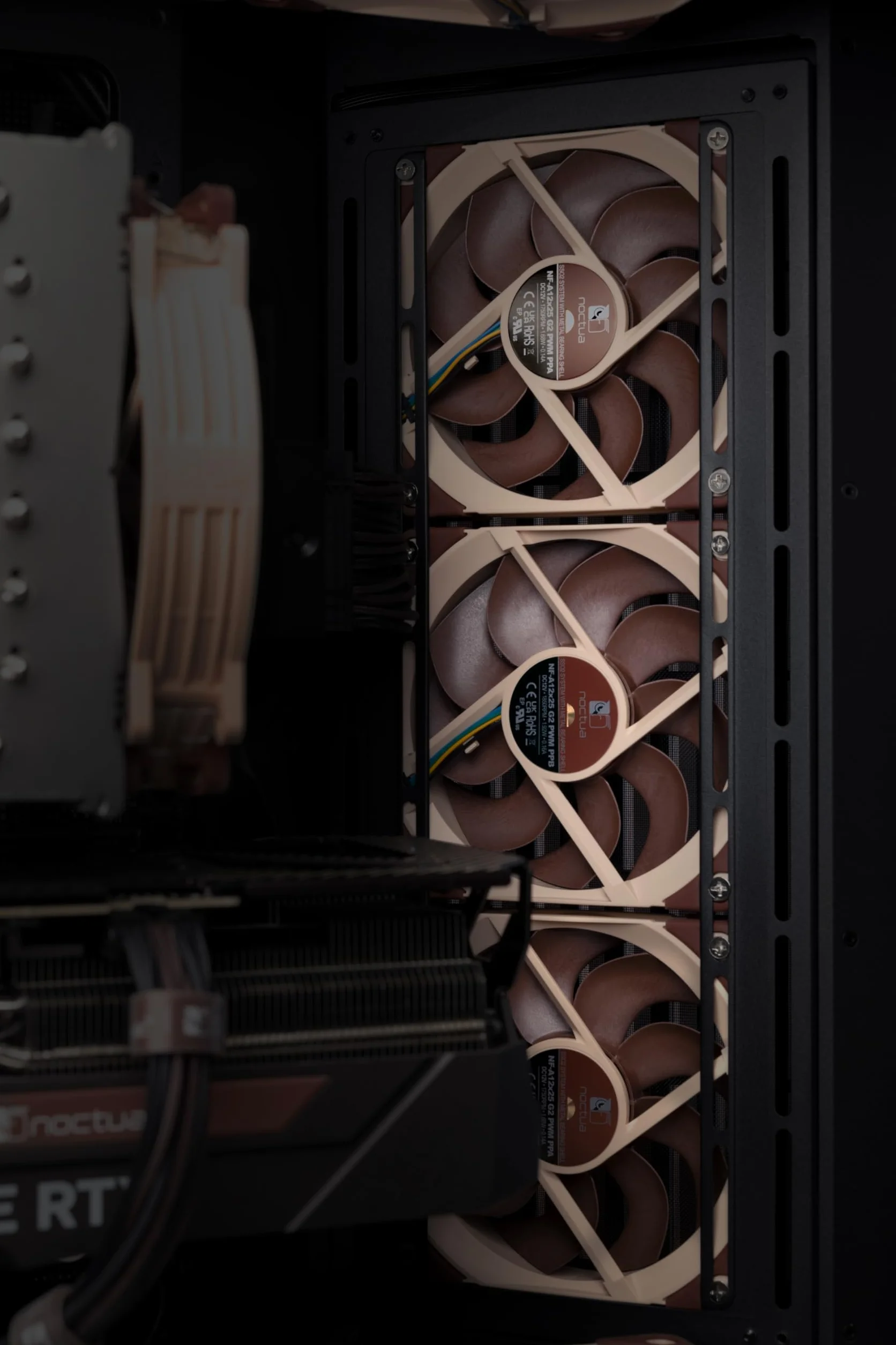 Noctua NF-A12x25 G2 PWM Sx2-PP Zestaw dwuwentylatorowy Push-Pull Brązowy