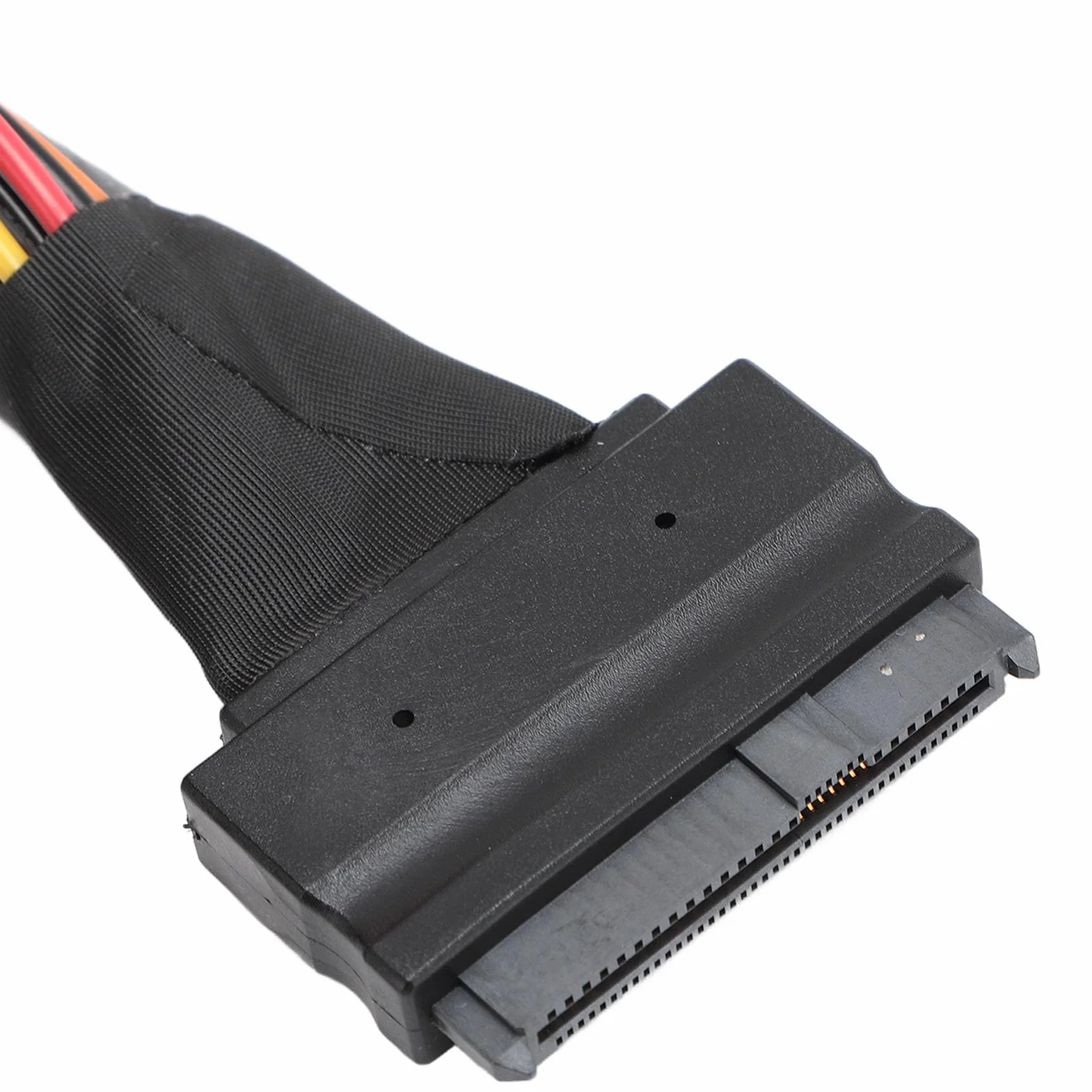 SFF-8654 8I na 2xSFF-8639 NVME U.2, kabel adaptera NVMe, 24 Gb/s 80 cm cienki do kabla adaptera karty SAS do płyty głównej SSD, długość 31,50 cala