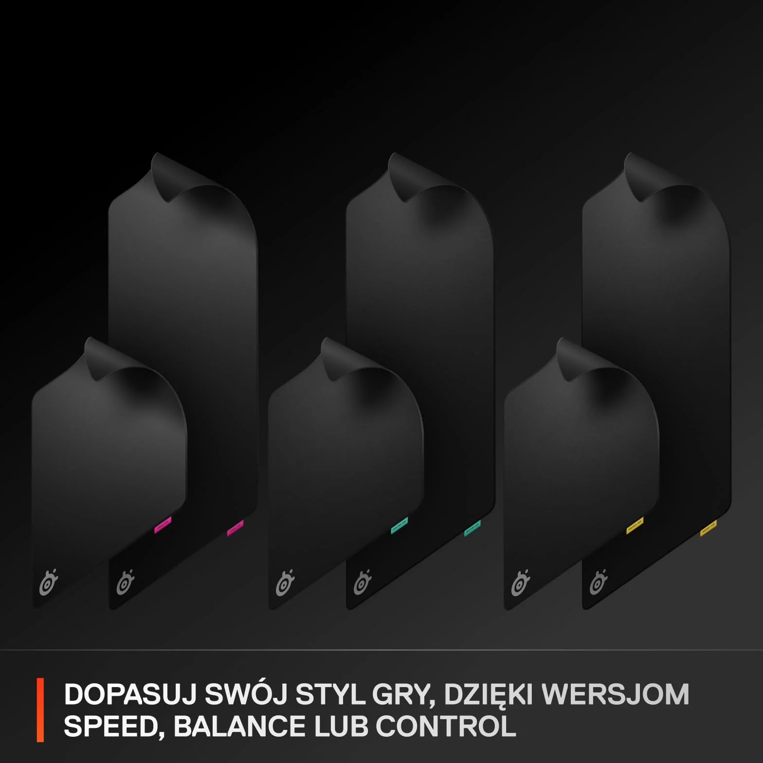 SteelSeries, podkładka QcK XL Performance Balance - Dod. gęstość dająca poślizg - Niskoprofilowe przeszycia krawędzi - Antypoślizgowa podstawa z neoprenu - Rozm. 900 x 400 mm - FPS, MOBA, RTS, MMO