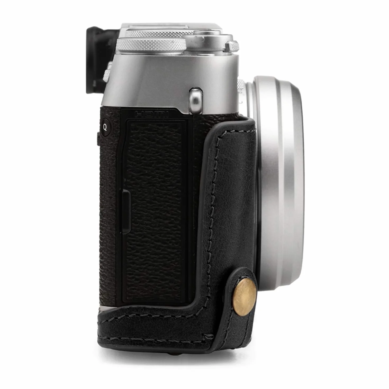 MegaGear MG1892 Ever Ready etui na aparat z prawdziwej skóry kompatybilne z Fujifilm X100V - czarne