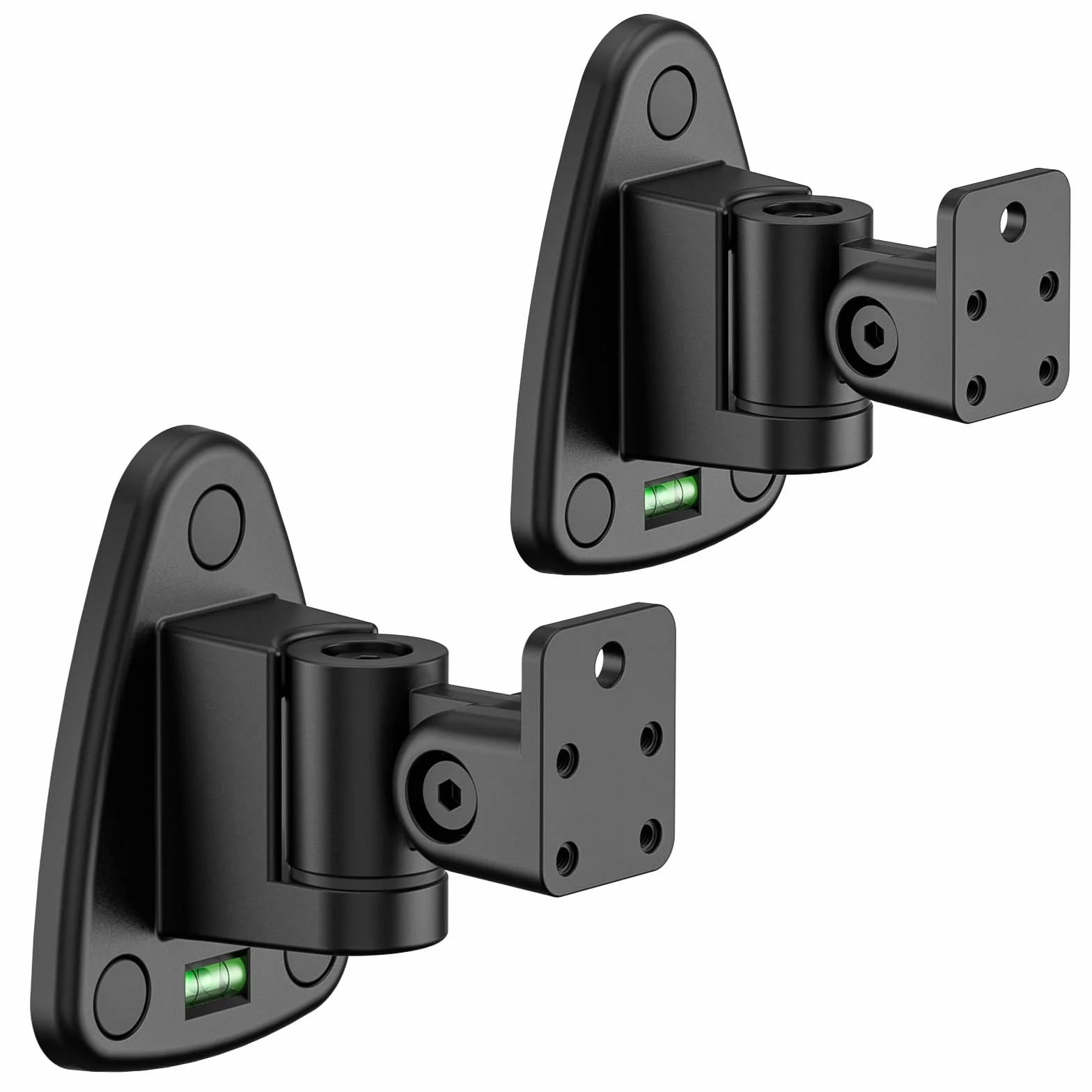 Zestaw 2 regulowanych uchwytów ściennych do Samsung HW-Q990D/Q990F/Q990C/QS700F – pasuje do Samsung SWA-9500S/SWA-W200D uchwyty ścienne z otworem na klucz i gwintowanym uchwytem