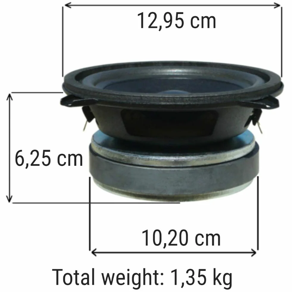 1 SUBWOOFER CIARE CS130 od 30 + 30 watt rms E 90 + 90 watt max podwójne 5" 13,00 cm 130 mm SUB WOOFER DVC SPULE 4 + 4 omy również do drzwi jest to pen lub IN KASTE,1 kawałek
