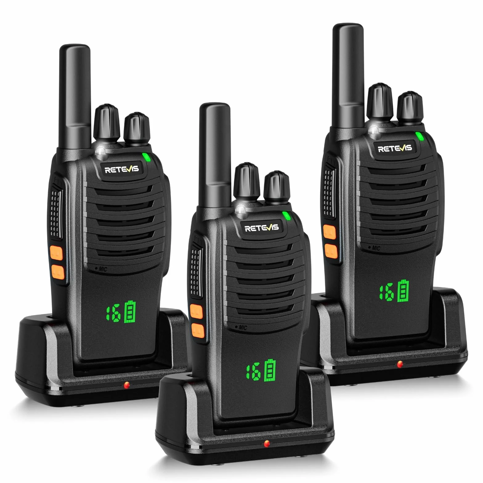Retevis H777H Walkie Talkie PMR446 2-Kierunkowe Radio bez Licencji, 16 kanałów, VOX, LED, 3 Szt.