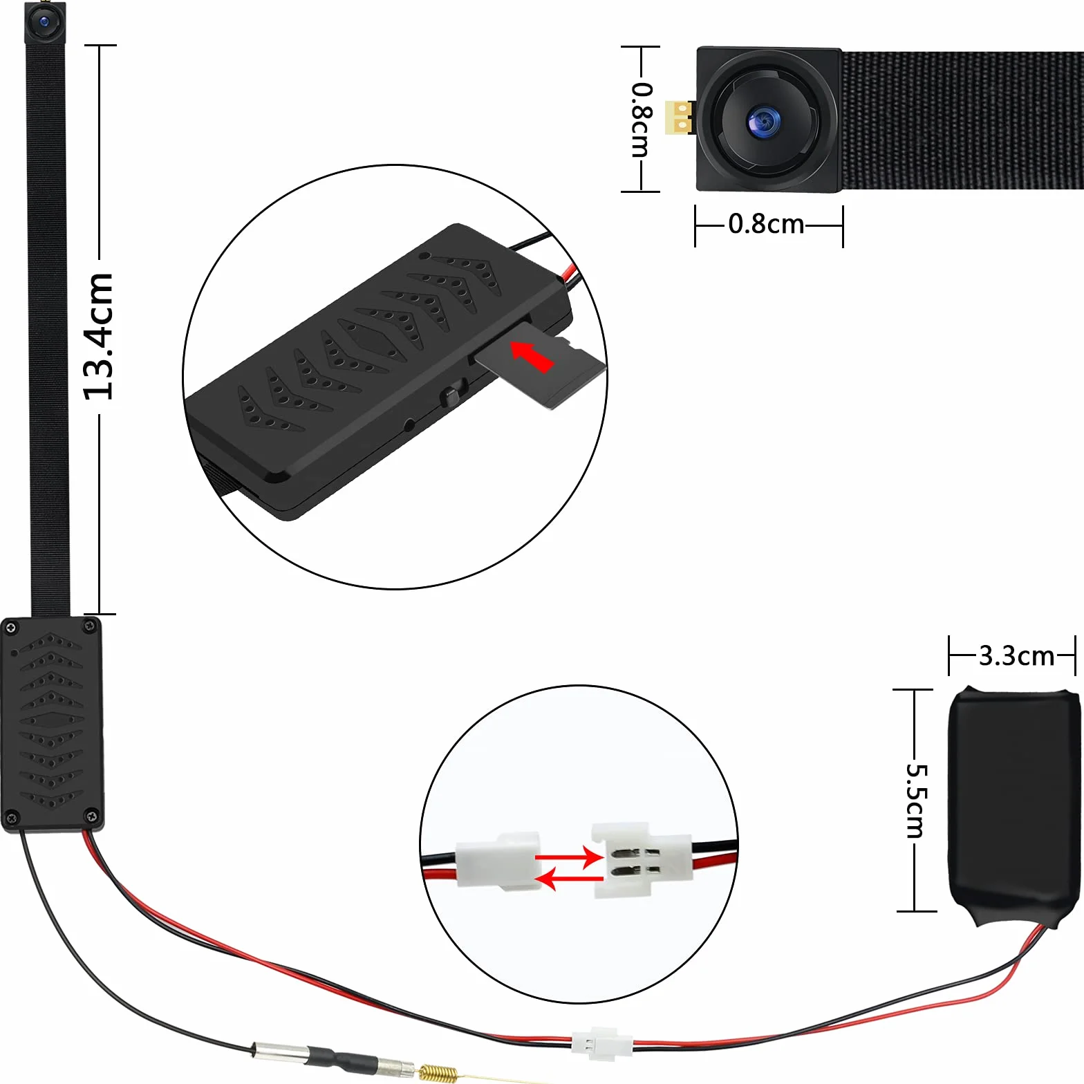 LXMIMI Mini kamera WiFi 1080p HD noktowizor wykrywanie ruchu Android iOS