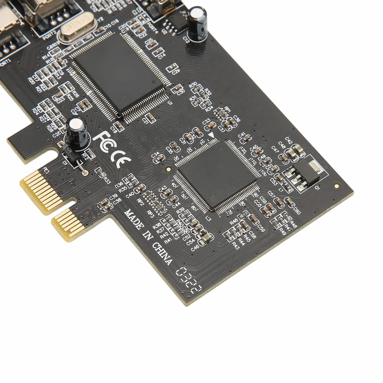 Karta PCIe Firewire dla Systemu 10, Karta Kontrolera PCI E Firewire 4 Porty ze Wspornikiem Niskoprofilowym i Kablem do Komputera Stacjonarnego i Połączenia DV