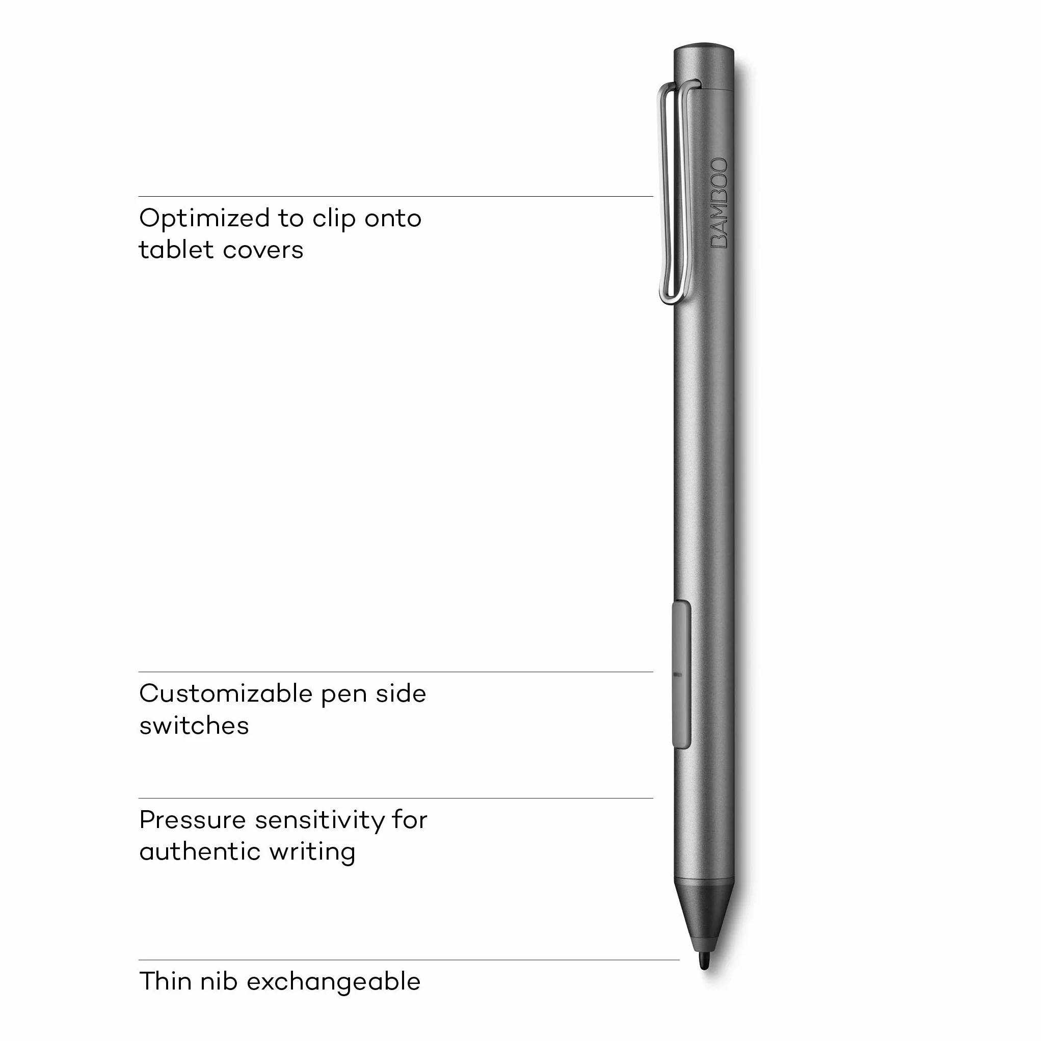 Wacom Bambusowy rysik atramentowy aktywny 2. generacji 4096 poziomów nacisku