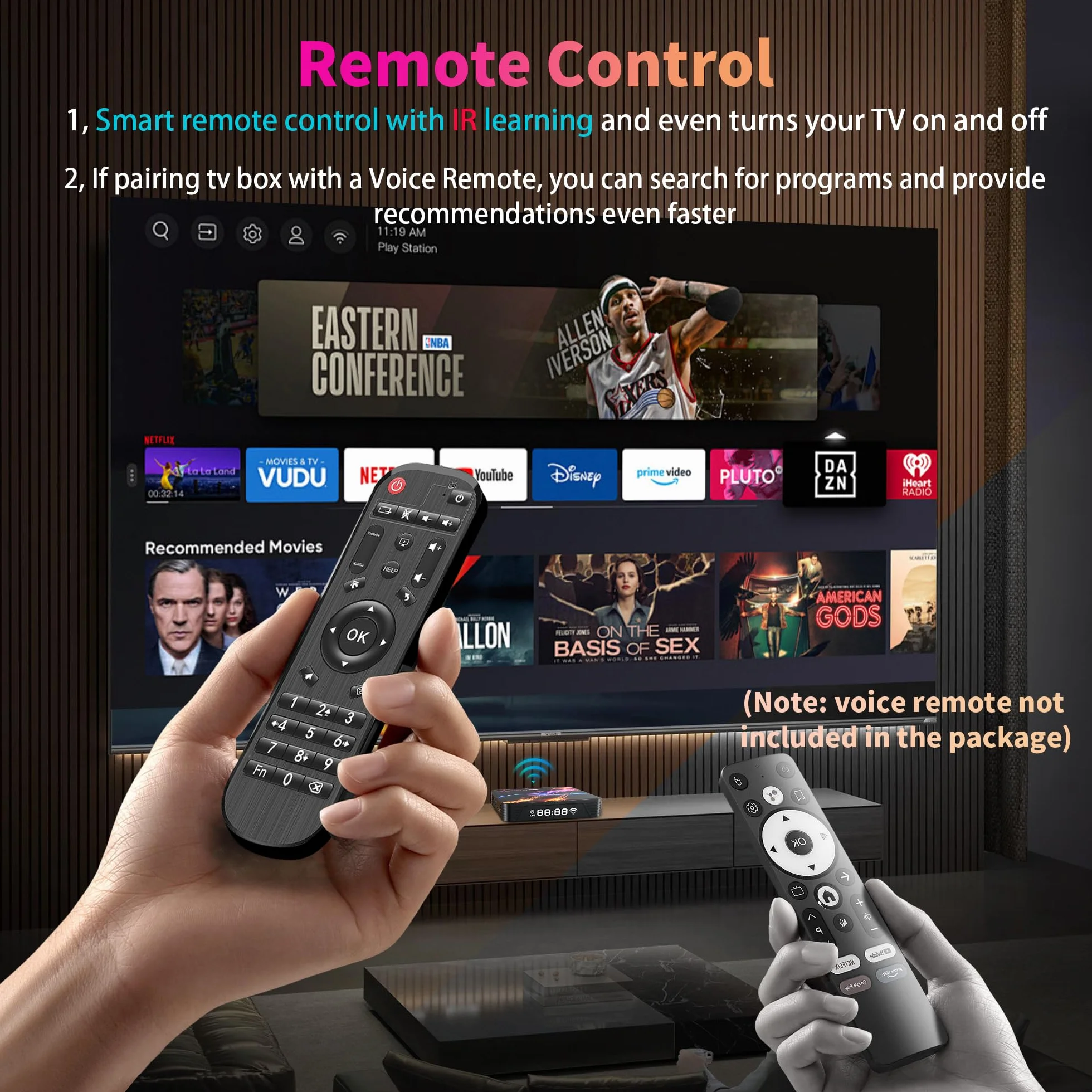 GREVA 8K Android 14.0 TV Box 2026, Android Box 4GB RAM 32GB ROM, chipset RK3528, obsługa 2.4GHz/5.0GHz Dual WiFi6, HDR10, BT5.0, Ethernet LAN, Internet TV Box, Bluetooth, 3D HD Smart Media Streaming