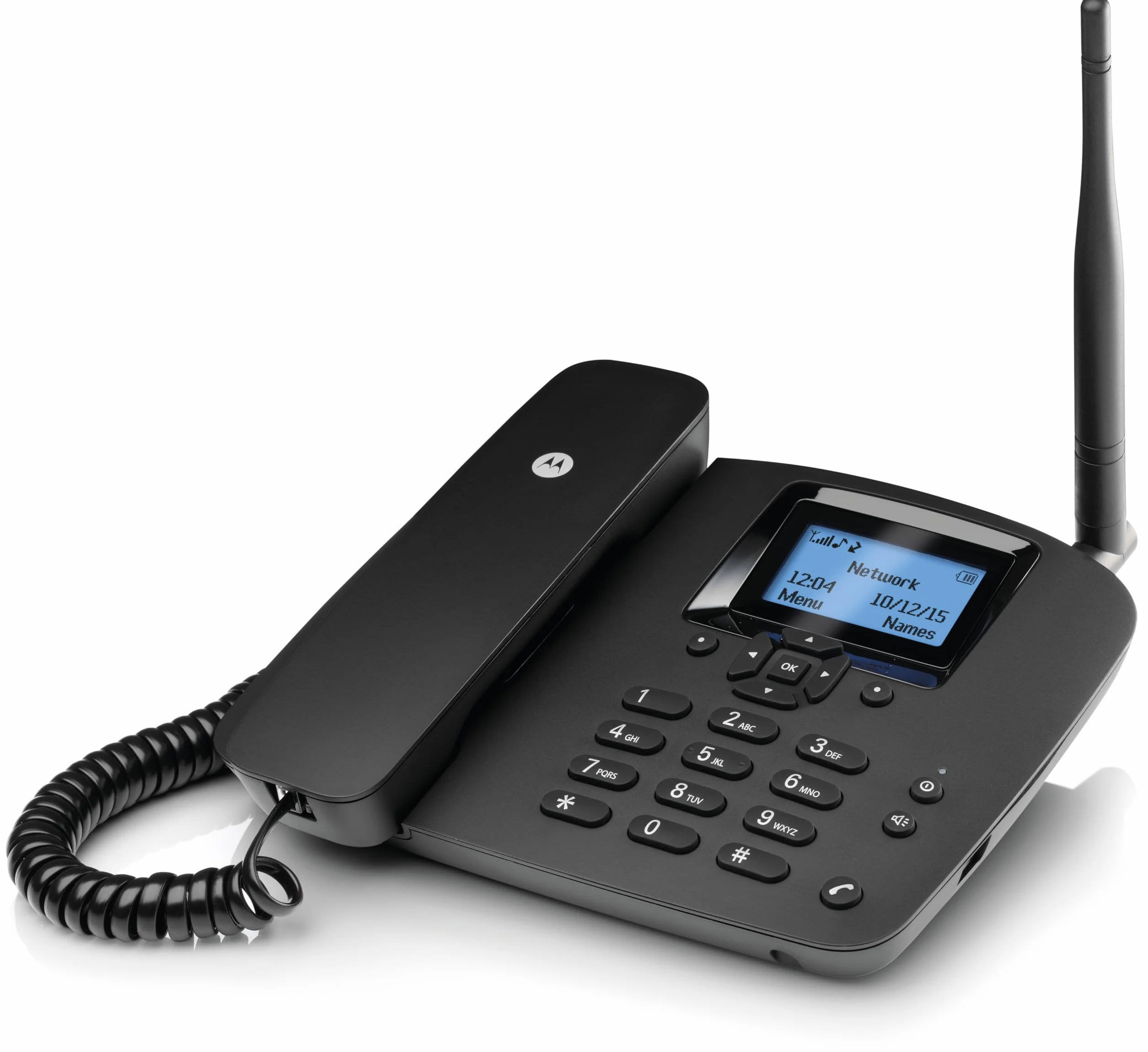Motorola FW200L Telefon stacjonarny bezprzewodowy GSM Quad Band Czarny