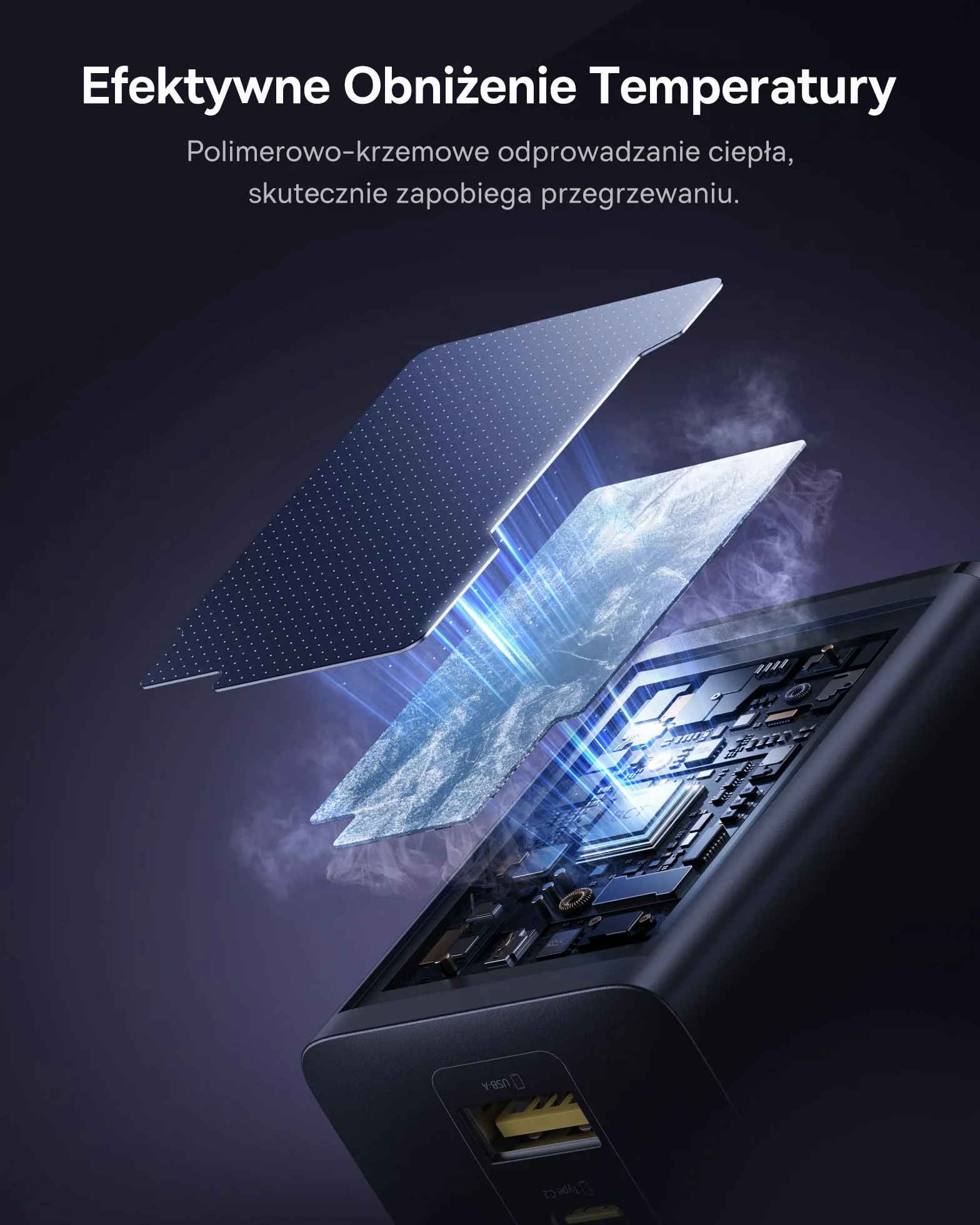 Baseus Enerfill ładowarka USB C 100 W, 3-portowy zasilacz USB C, ładowarka PD z PPS, szybka ładowarka GaN kompatybilna z MacBook Pro/Air, iPad, laptopem, iPhone 16 Pro Max, Galaxy S25, Pixel, czarna