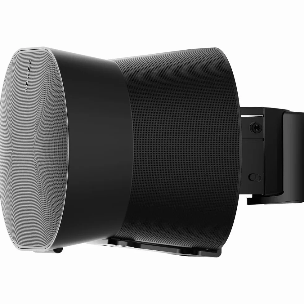 Flexson Uchwyt ścienny do Sonos ERA 300, pojedyncze opakowanie w kolorze czarnym, obrotowe i uchylne