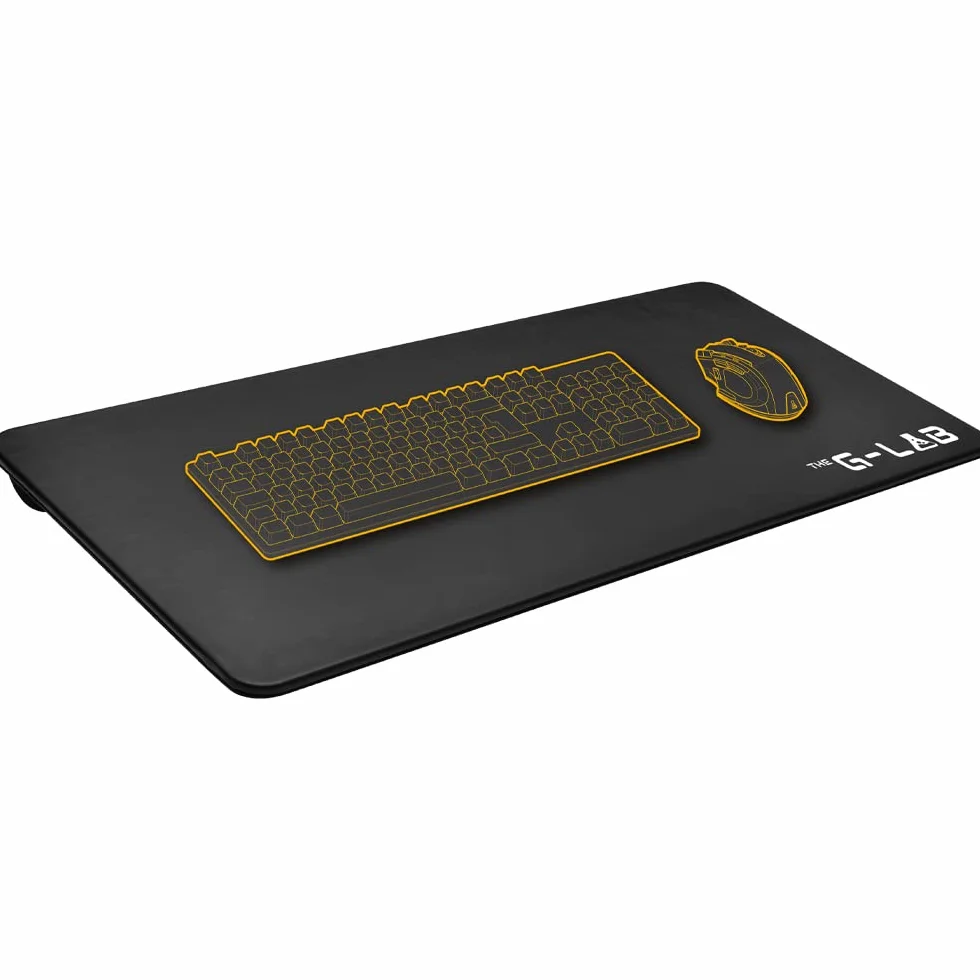 THE G-LAB K-Board Cadmium półka na laptopa z poduszką XXL, idealna do domowego biura/gier na łóżko lub sofę, stojak na laptopa 13"-19", bardzo duża, z uchwytem