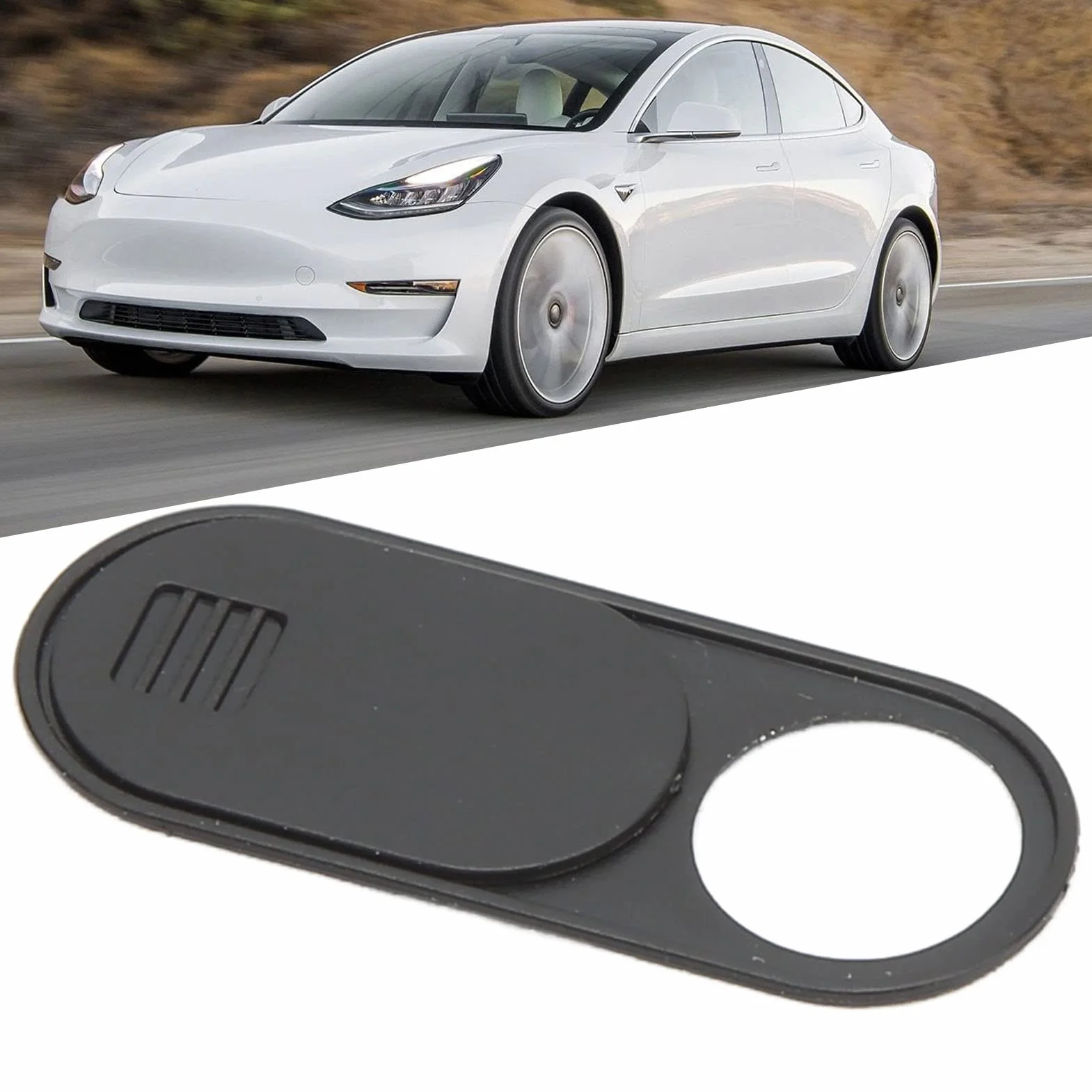 Car Camera Camera Cover, Ultra Cienka pokrywka kamery internetowej do laptopa, szkiełko z kamery laptopa, cienka czarna kamera ABS Blocker Cover Camera Wymienca
