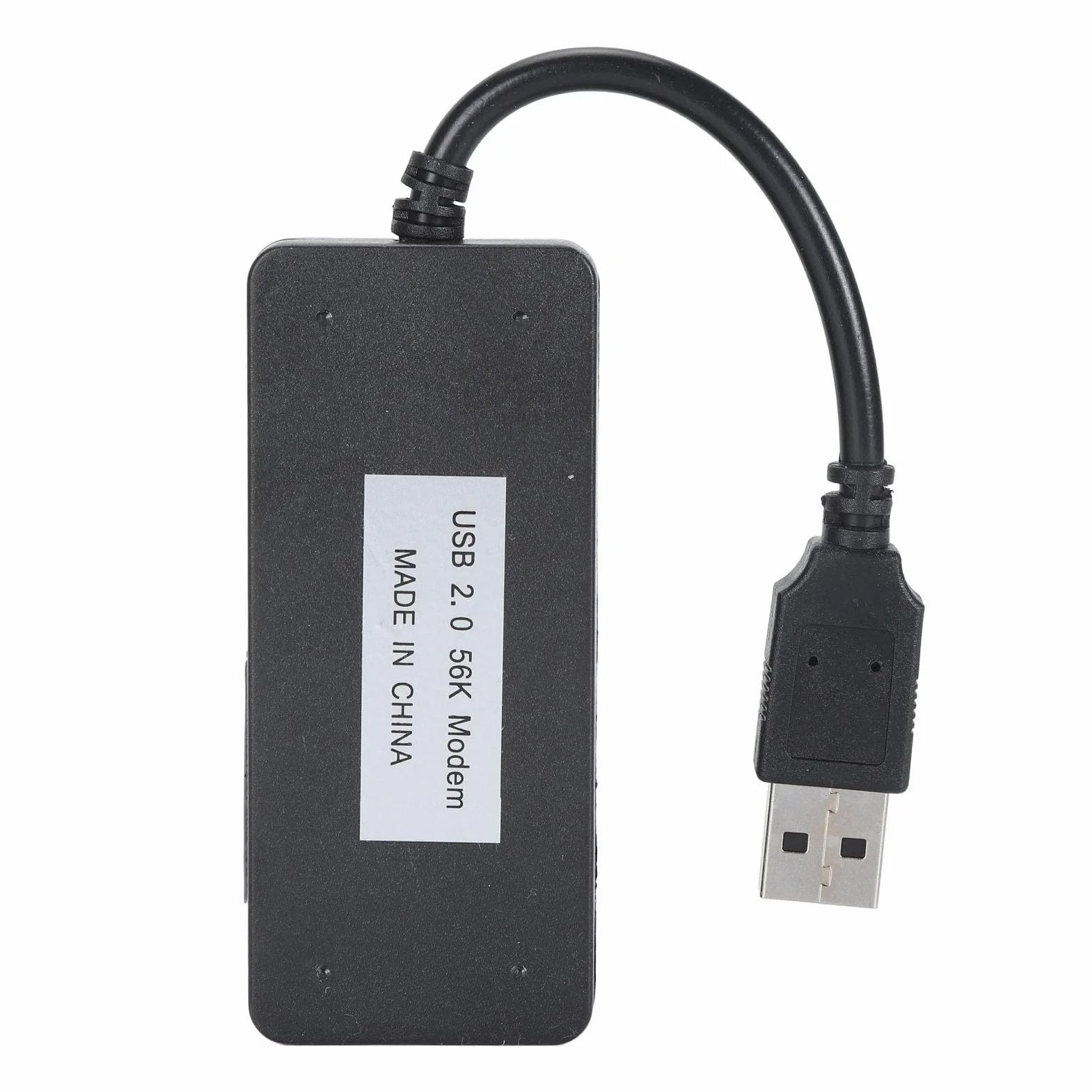 Zewnętrzny Analogowy Faks-Modem USB V.90 56K Dial Up z Dwoma Portami RJ11, Gniazdem na Telefon, Obsługa Identyfikacji Dzwoniącego dla Komputera i Laptopa