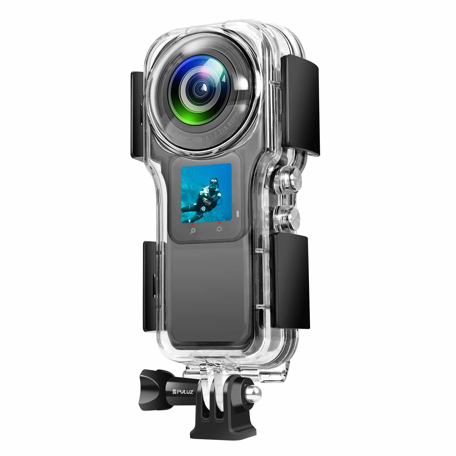 Obudowa podwodna do Insta360 One RS 1-calowy 360 Edition wodoodporna obudowa do nurkowania pływania i snorkelingu sportów wodnych do Insta360 One RS 1-Inch 360 Edition