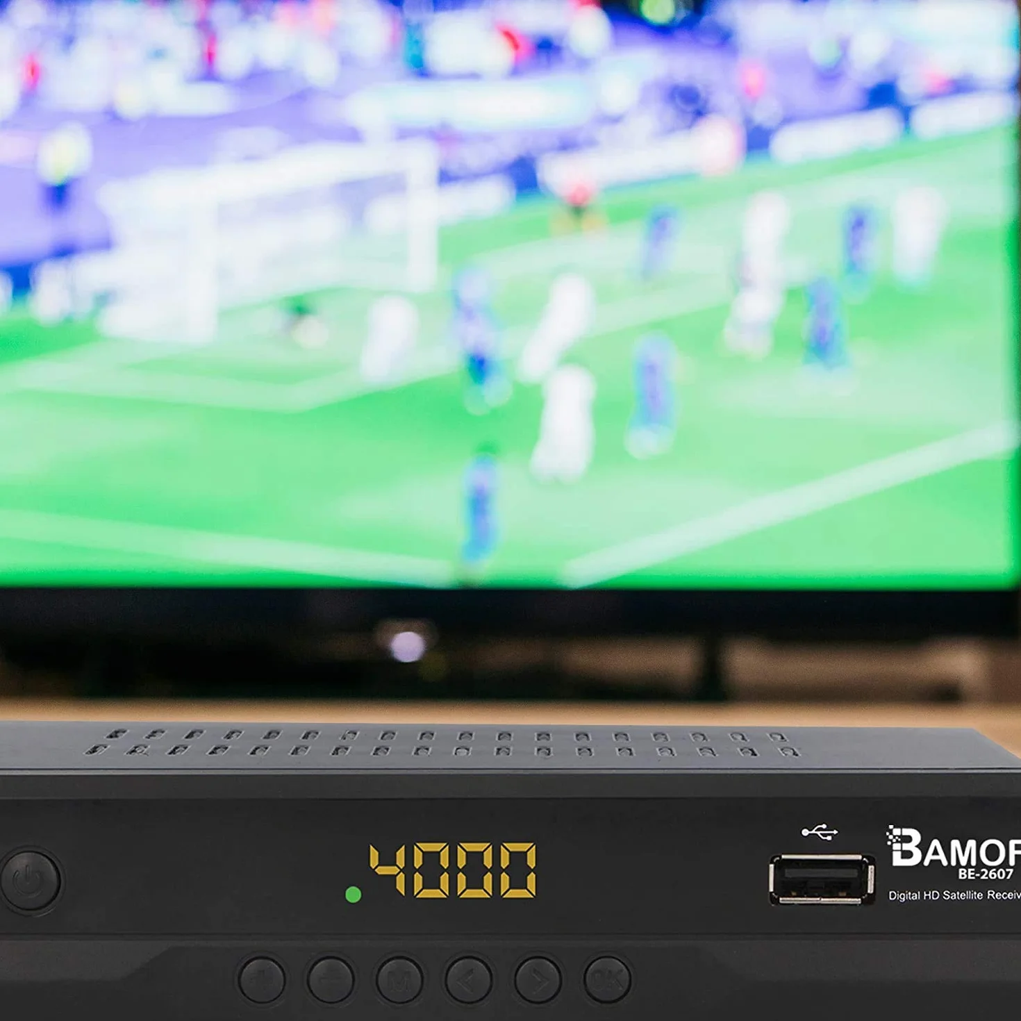 Bamof BE-2607 cyfrowy odbiornik satelitarny (HDTV, DVB-S/S2, HDMI, SCART, 2 x USB 2.0, Full HD 1080p) [wstępnie zaprogramowany dla Astra Hotbird Türksat] [Klasa energetyczna A+++]