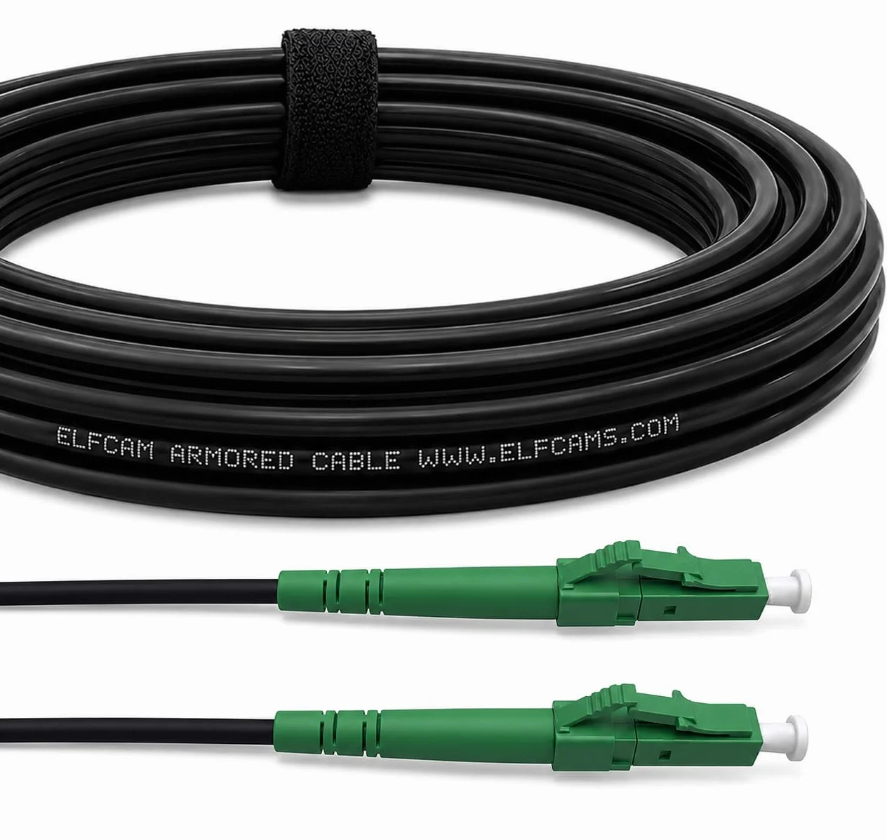 Elfcam LC/APC Kabel światłowodowy Simplex jednomodowy 30M