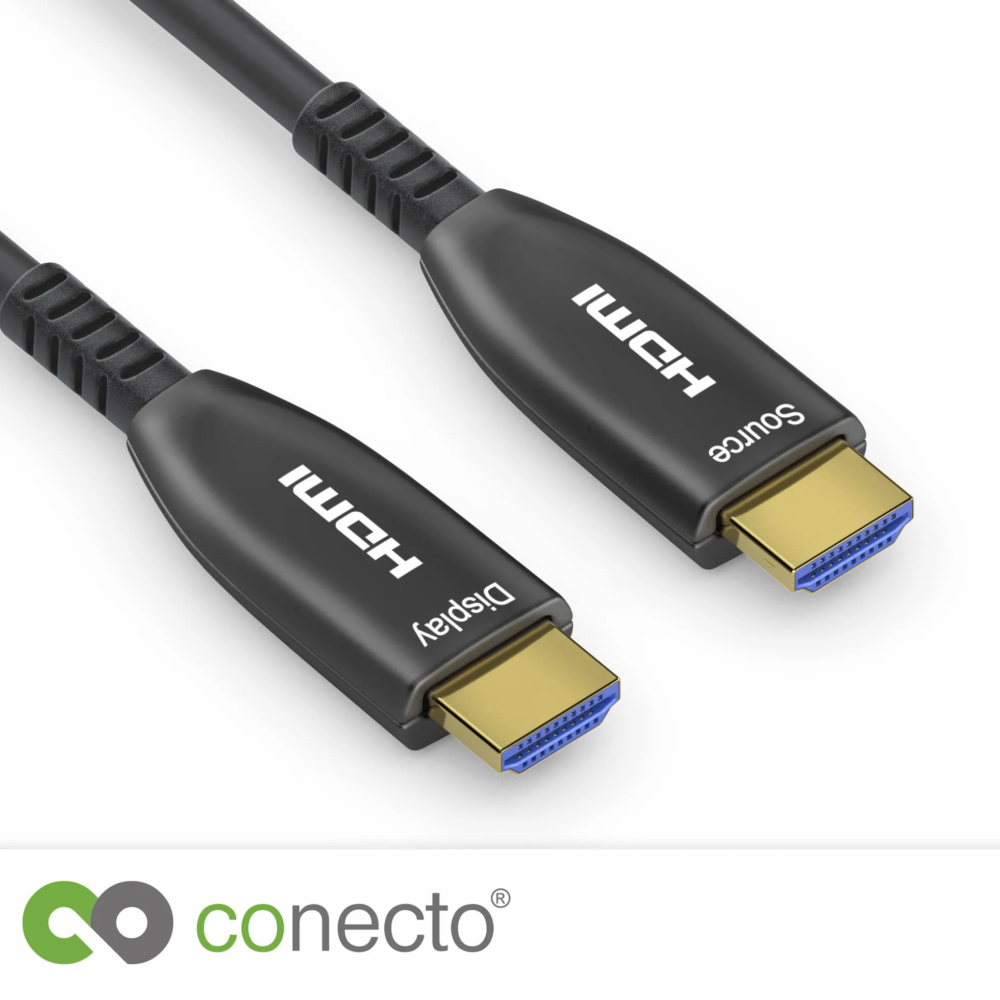 conecto przedłużacz aktywny 8K HDMI 2.1 AOC, kabel hybrydowy (światłowodowy/miedziany), czarny, 20 m