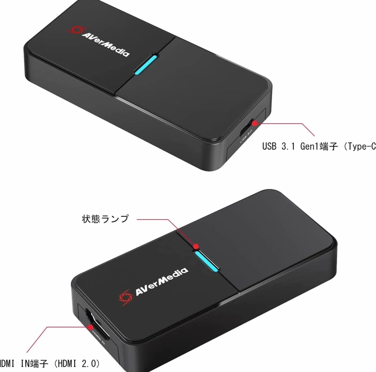 Avermedia Live Streamer 61BU113000AM Transmiter, Czarny, CAP 4K