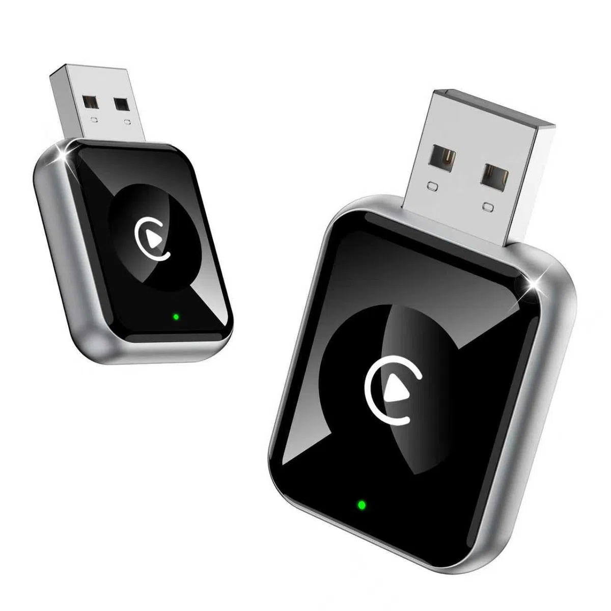 MoKo for Apple Carplay Wireless Adapter (2025 Upgraded), Fast Auto-Connect, No Latency, Plug & Play, Bluetooth 5.3 & WiFi 6, Mini Wireless Car Play Adapter Dongle for iPhone 6~16 and Cars 2015+