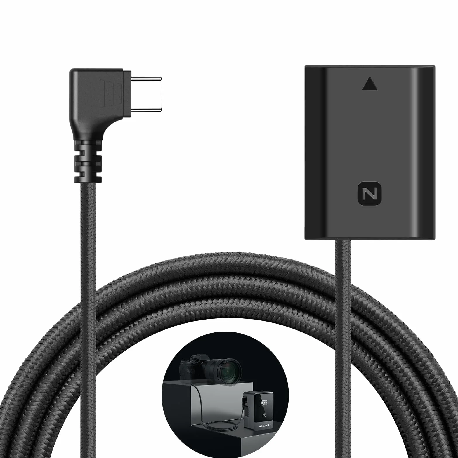NEEWER Bateria zapasowa NP-FZ100 USB C 8,2 V kompatybilna z Sony FX3 FX30 ZV-E1 A1 A6600 A6700 A7III A7IV A7C A7CII A7CR A7RIII A7RIV A7RV A7SIII A9