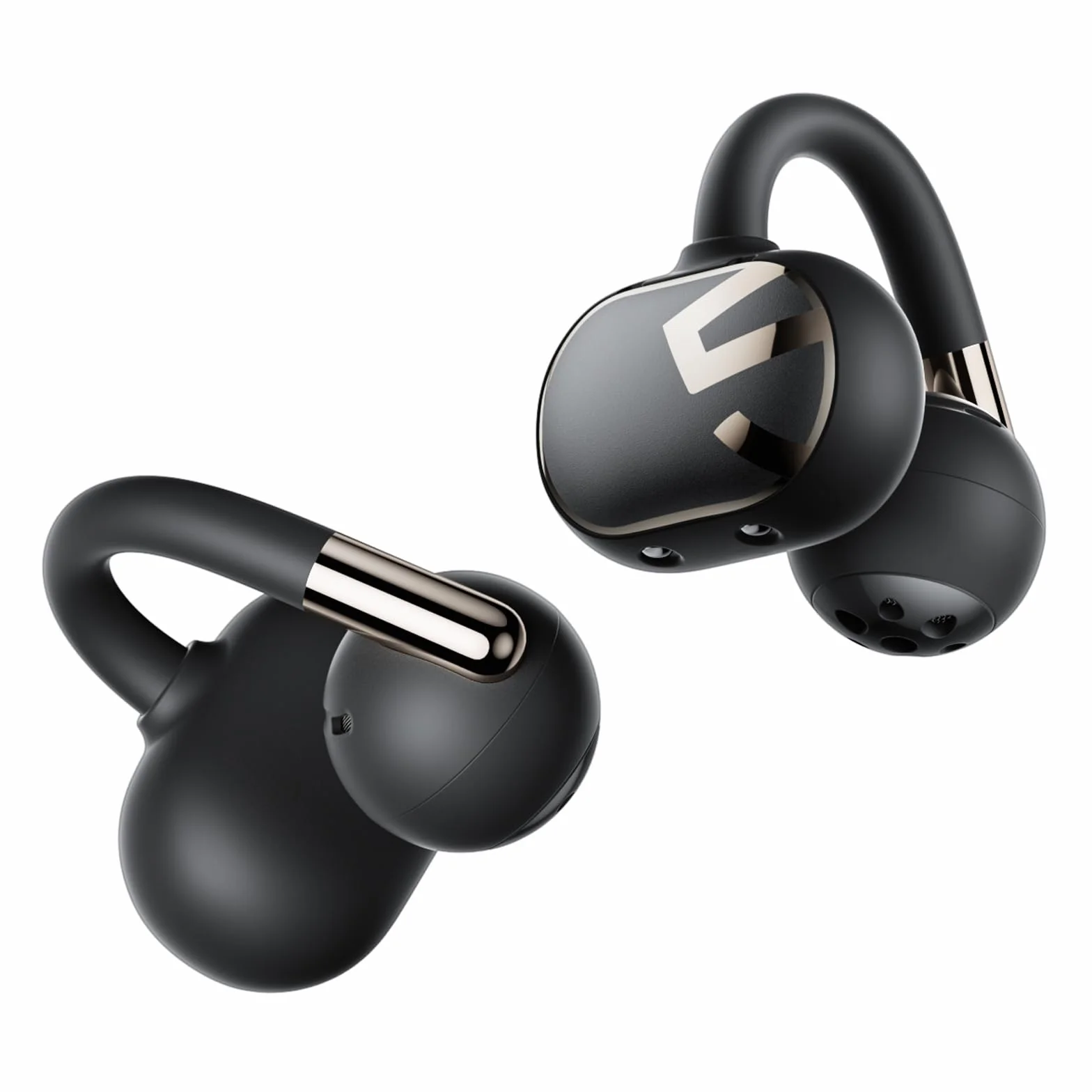 SOUNDPEATS Clip1 Bezprzewodowe Słuchawki z Klipsem Otwartym, Dolby Audio Hi-Res LDAC, Bluetooth 5.4, IPX5, Czarny