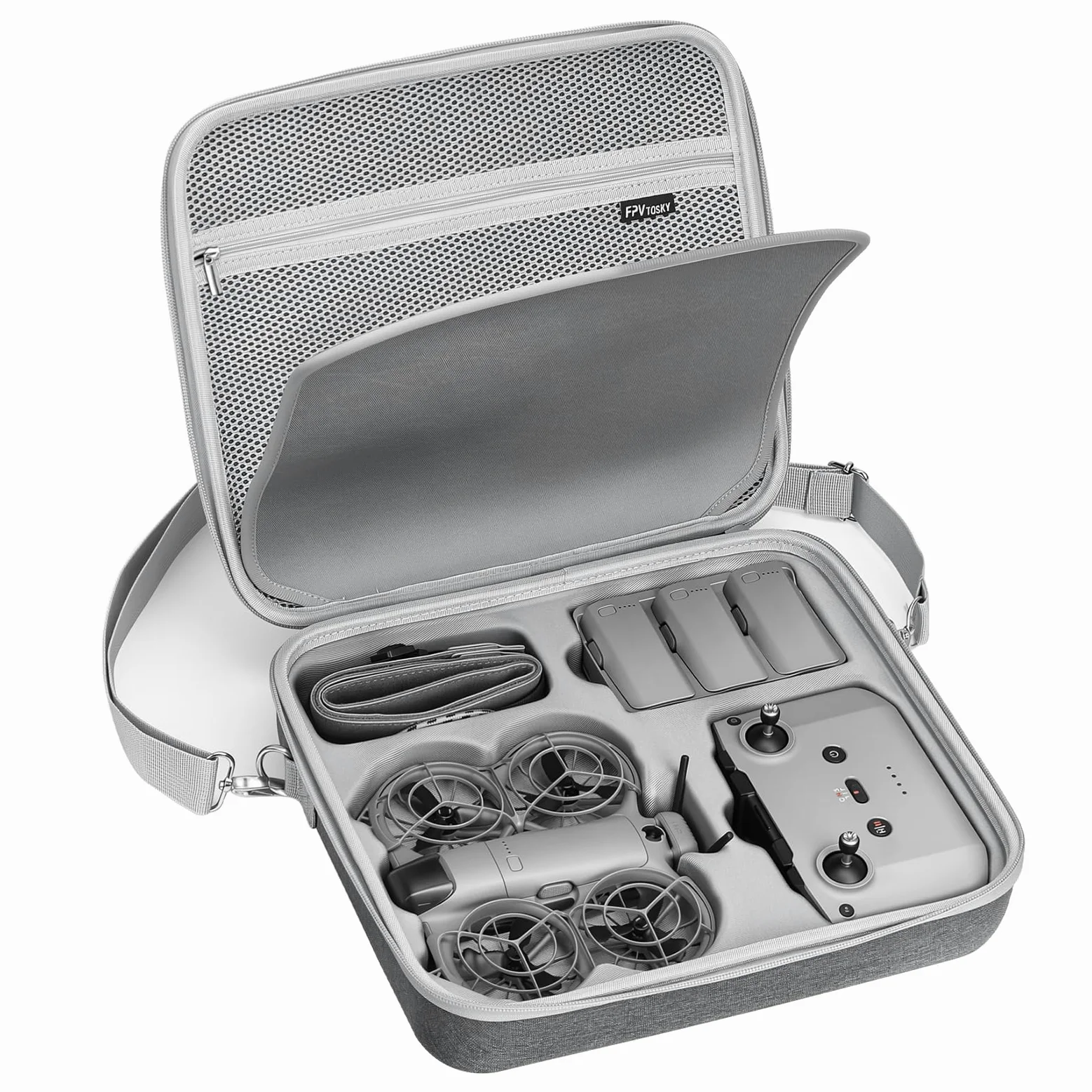 FPVtosky Neo 2 torba transportowa, przenośna nylonowa torba ochronna do DJI Neo 2 Fly More Combo, kompatybilna z akcesoriami do pilota zdalnego sterowania RC-N3 [tylko etui]