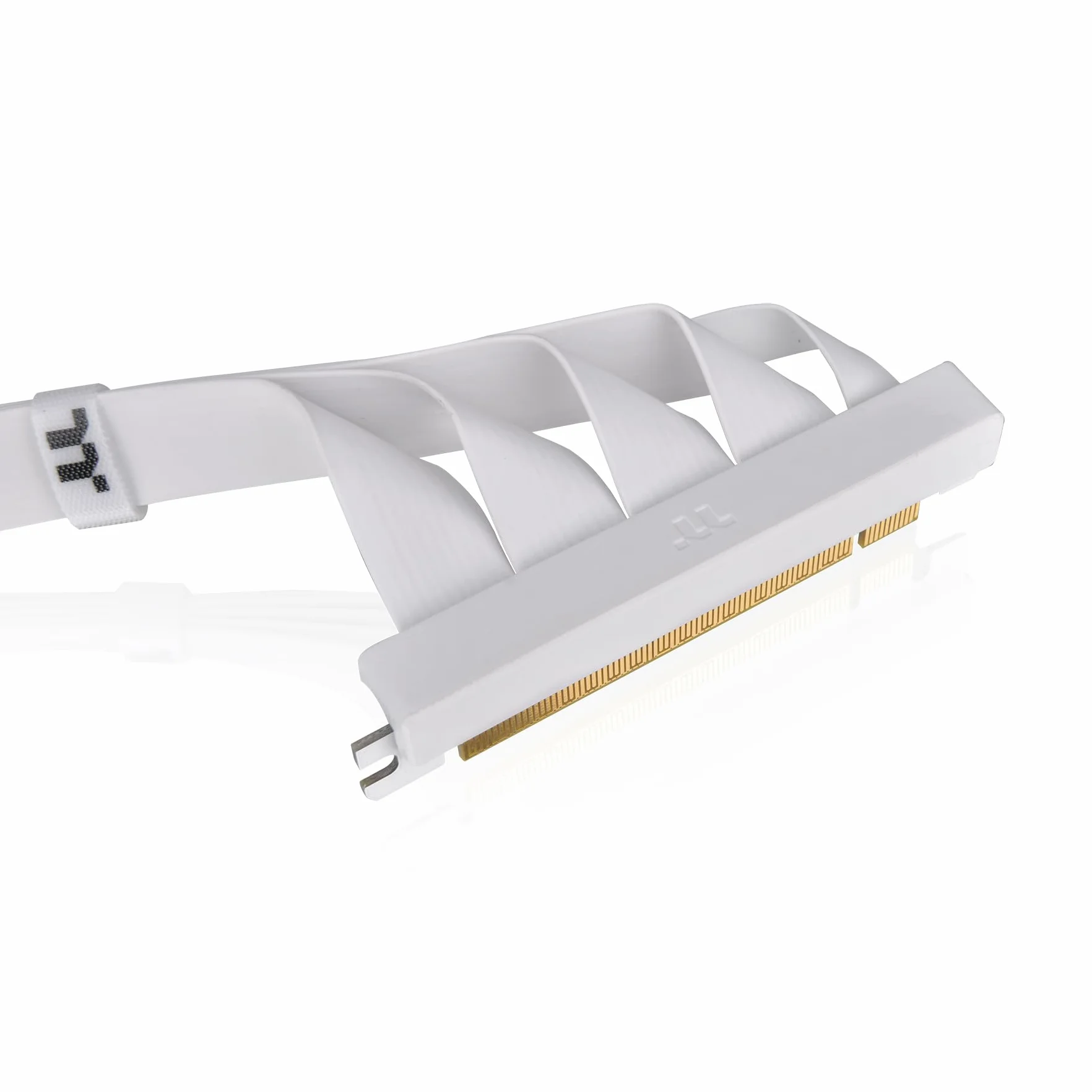 Thermaltake PCIe 4.0 kabel riser 90° biały 400 mm ekranowanie EMI 16 Gb/s