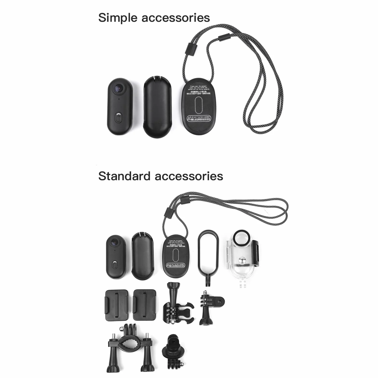 Générique Kciuk Action Camera, Mini kamera sportowa, kompaktowa kamera zewn?trzna, wodoodporne urz?dzenie do blogowania, motocyklowy, rejestrator podró?y, przeno? kamera sportowa
