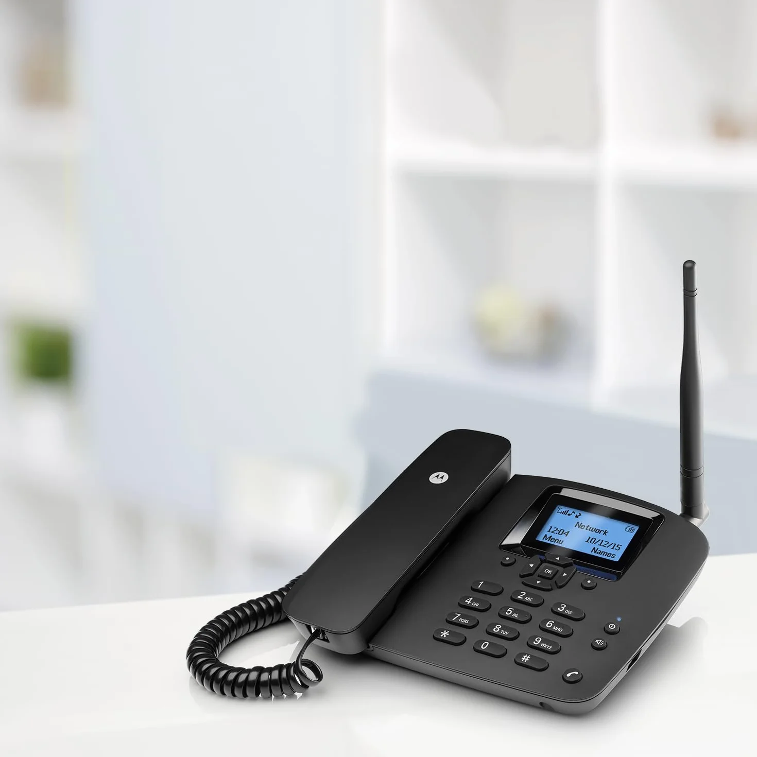 Motorola FW200L Telefon stacjonarny bezprzewodowy GSM Quad Band Czarny