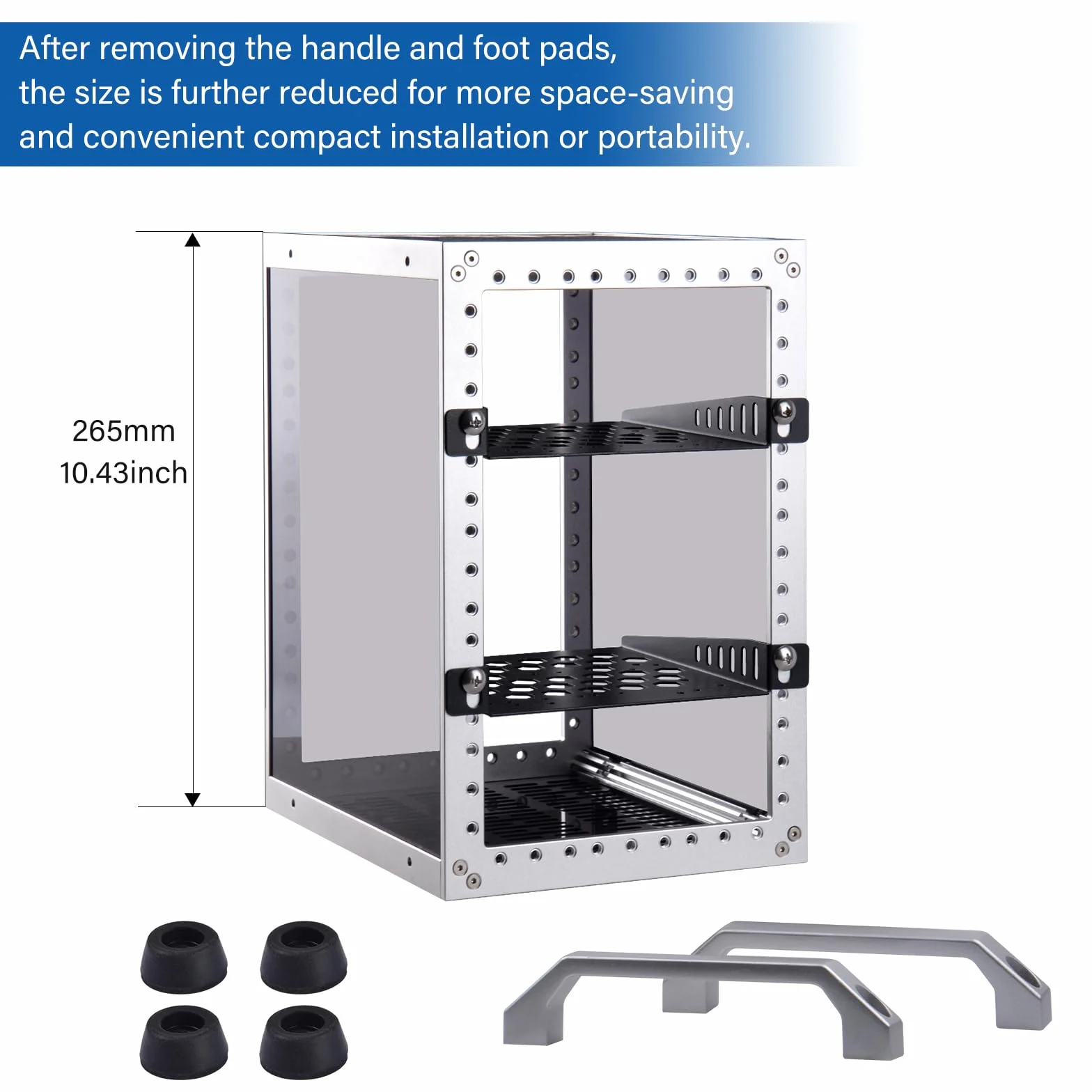 DeskPi RackMate TT Mini Server Cabinet do mini PC, sieci, serwerów