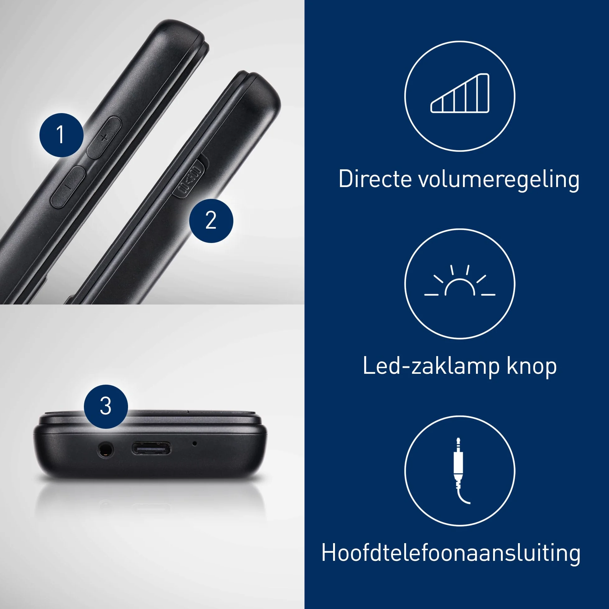 Panasonic KX-TF200 telefon dla seniora duży ekran 2,4" aparat 0,3 MP Bluetooth czarny