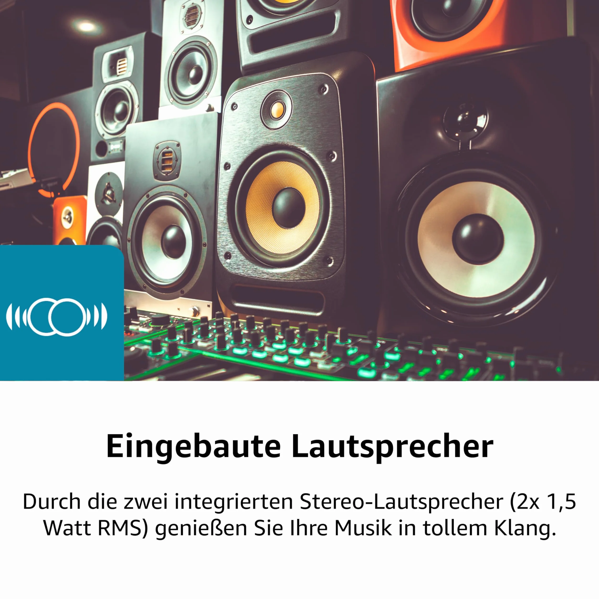 Kärcher KA8050 Gramofon z Wbudowanymi Głośnikami, Wielokolorowy, 28.8 x 31.7 x 14.3 cm