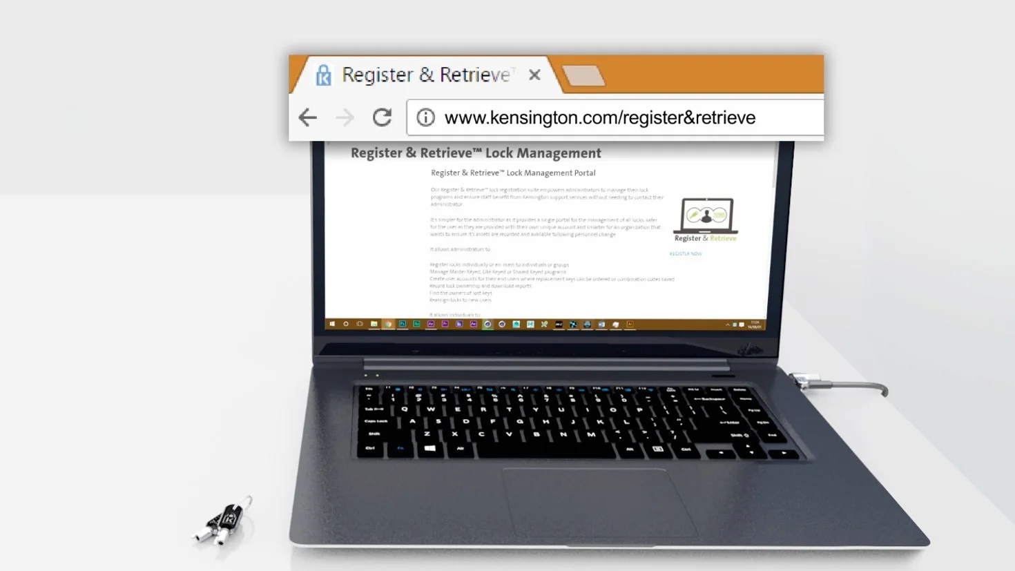Kensington Zamek do laptopa z podwójnym kluczem N17