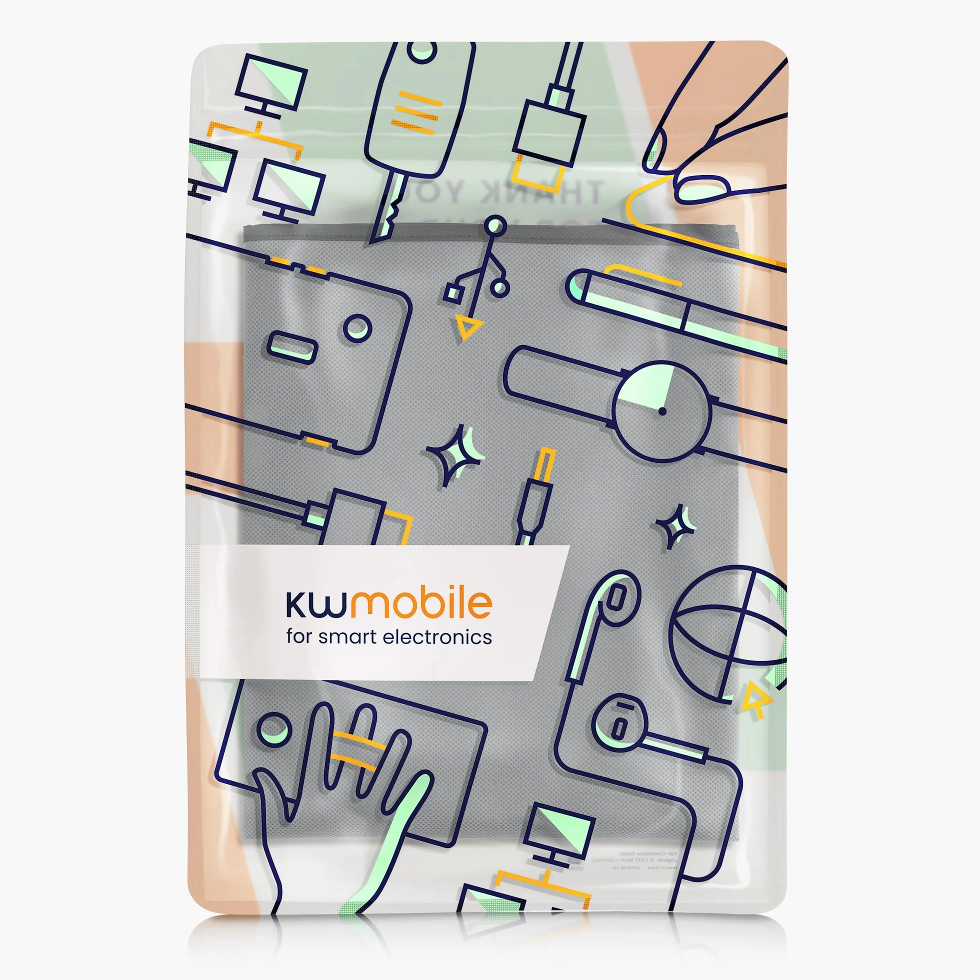 kwmobile Pokrowiec na ekran komputera kompatybilny z monitorem 27-28" - Pokrowiec na ekran PC - Szary