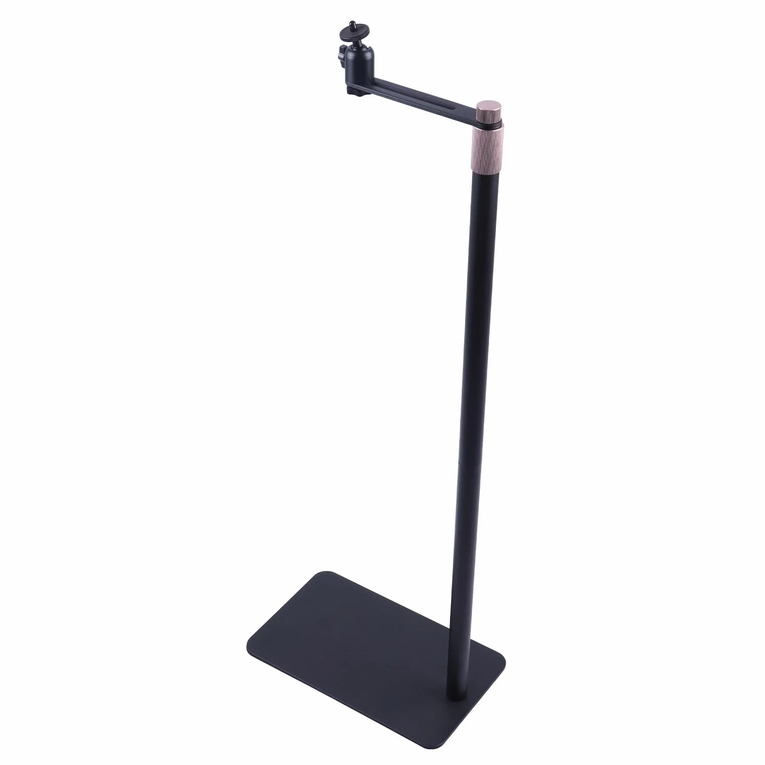 Stojak na Projektor 70-120 Cm, Regulowana Wysokość, Podłogowy z Podstawą ze Stali Węglowej, Odłączany do Projektora Gimbal z Kamerą Telefon