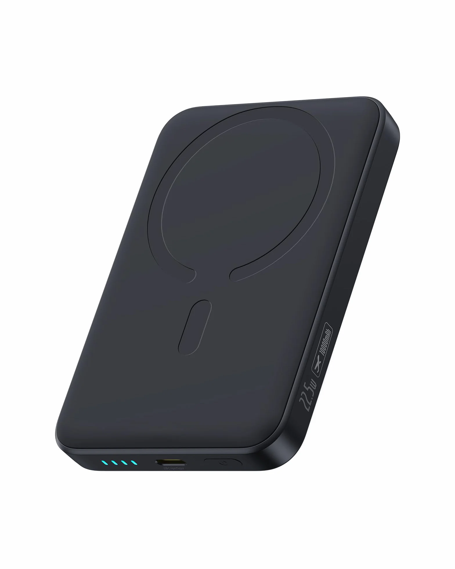 Baseus Enerfill MagSafe Powerbank 10 000 mAh, 22,5 W, magnetyczny powerbank, USB C, bezprzewodowy zewnętrzny powerbank, kompatybilny z iPhone 16/15/14/13/12/Pro/Pro Max, czarny