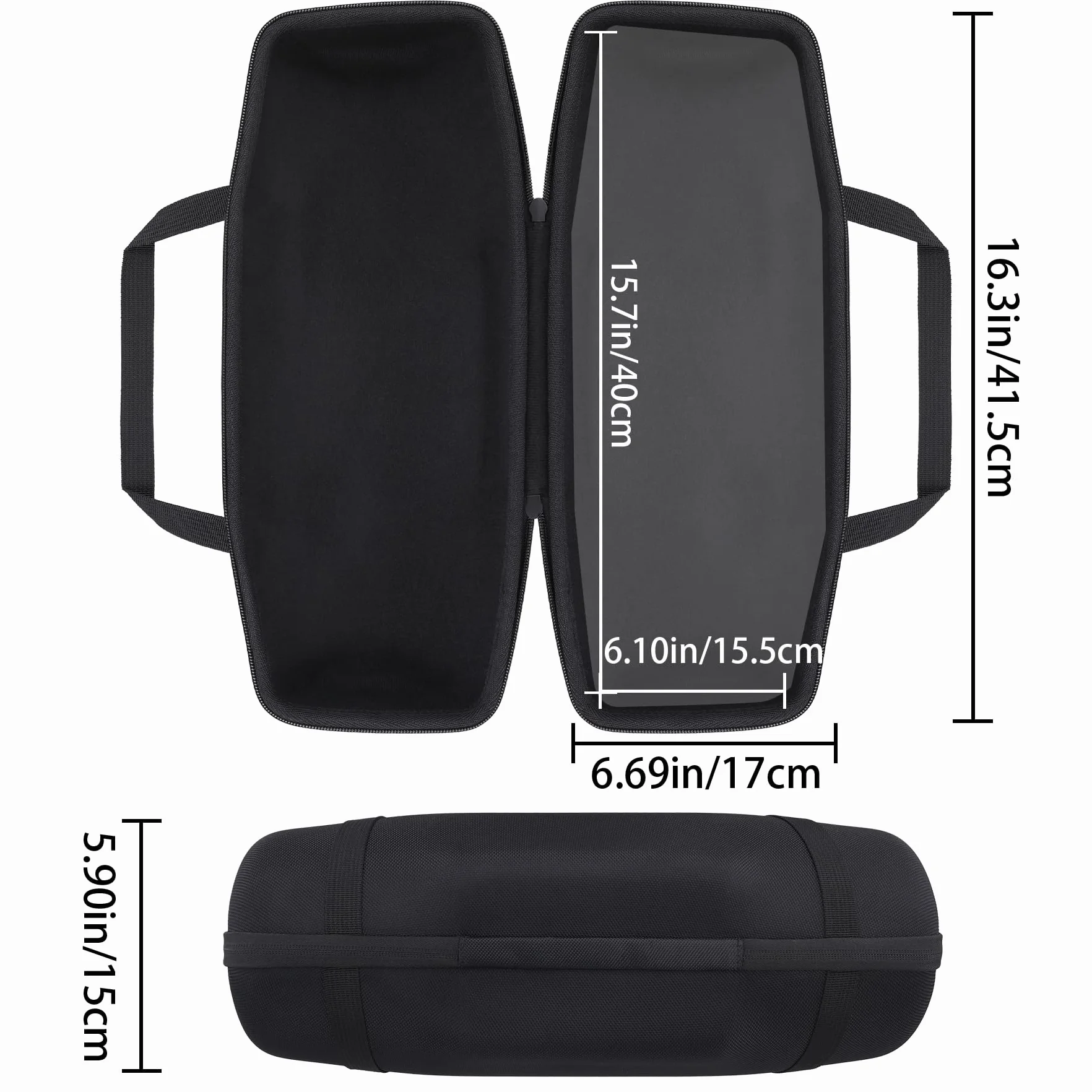 co2CREA Twarde etui ochronne JBL Xtreme 4 przenośny głośnik Bluetooth