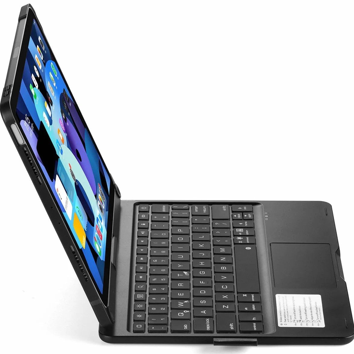 Etui z klawiaturą do iPada Air 4 | Air 5 | Air 11 cali (M2) | Air 11 cali (M3) | Air 11 cali (M4), obracany o 360 stopni touchpad, podświetlana klawiatura