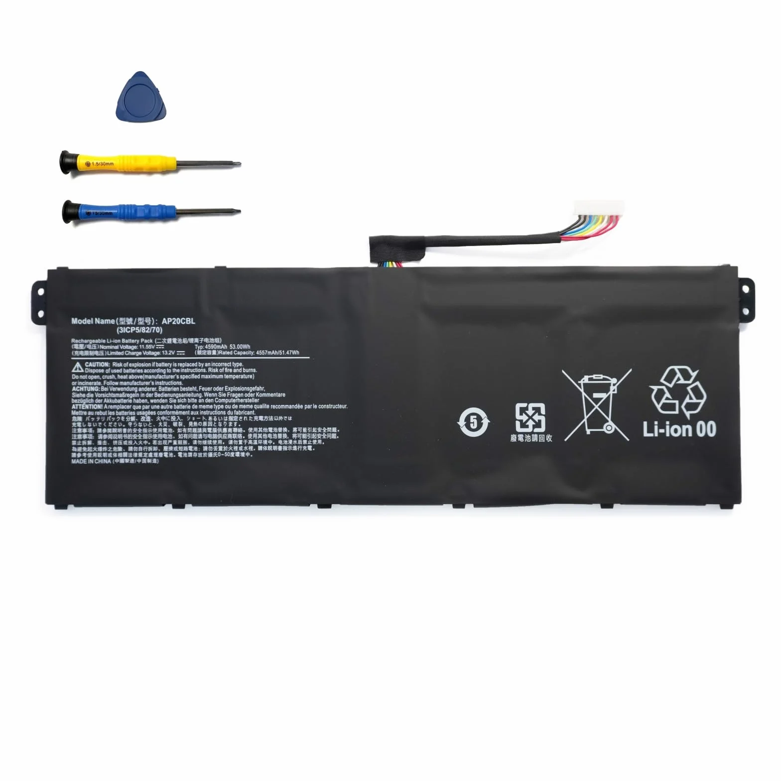 AP20CBL bateria do tabletu kompatybilna z Acer Aspire 5 A515-45 A515-46 A515-56 A515-56T A515-56G Aspire 7 A715-43G Swift 3 SF314-43 SF314-511 Vero AV15-51 TravelMate Spin TravelMate Seria B3 (11,55 V